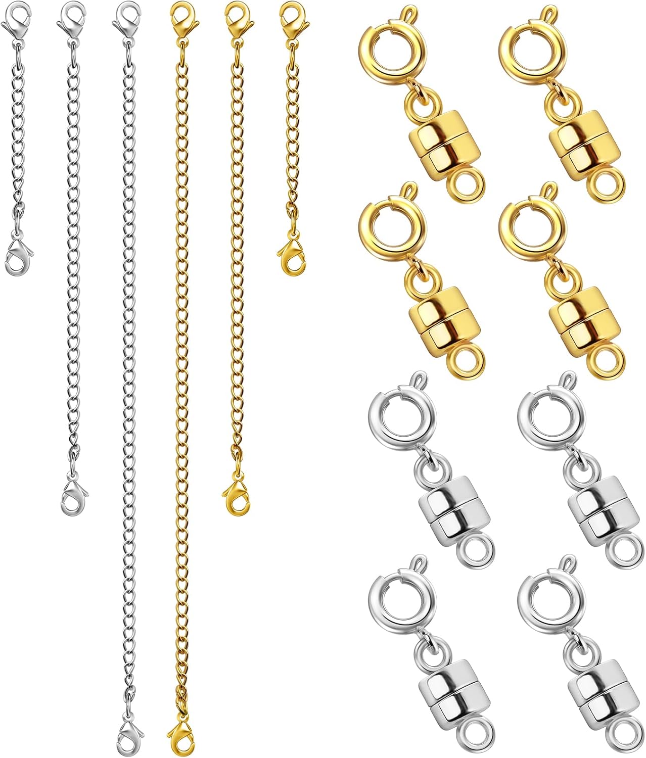 Necklace Extender and Magnetic Necklace Clasp, Magnetic Clasps for Bracelet Exte...