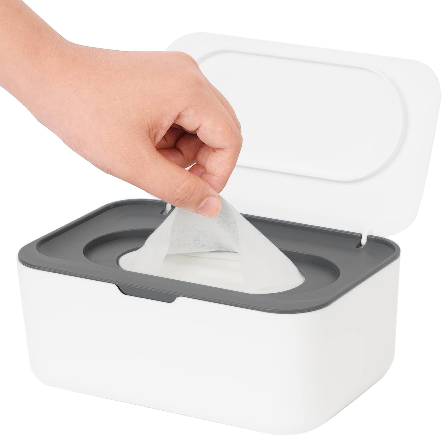 Wipes Dispenser, Wipe Holder for Baby & Adult, Seposeve Refillable Wipe Containe...
