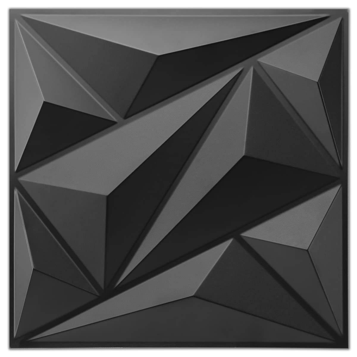 Art3dwallpanels 33 Pack 3D Wall Panel Diamond for Interior Wall Décor, PVC Flowe...
