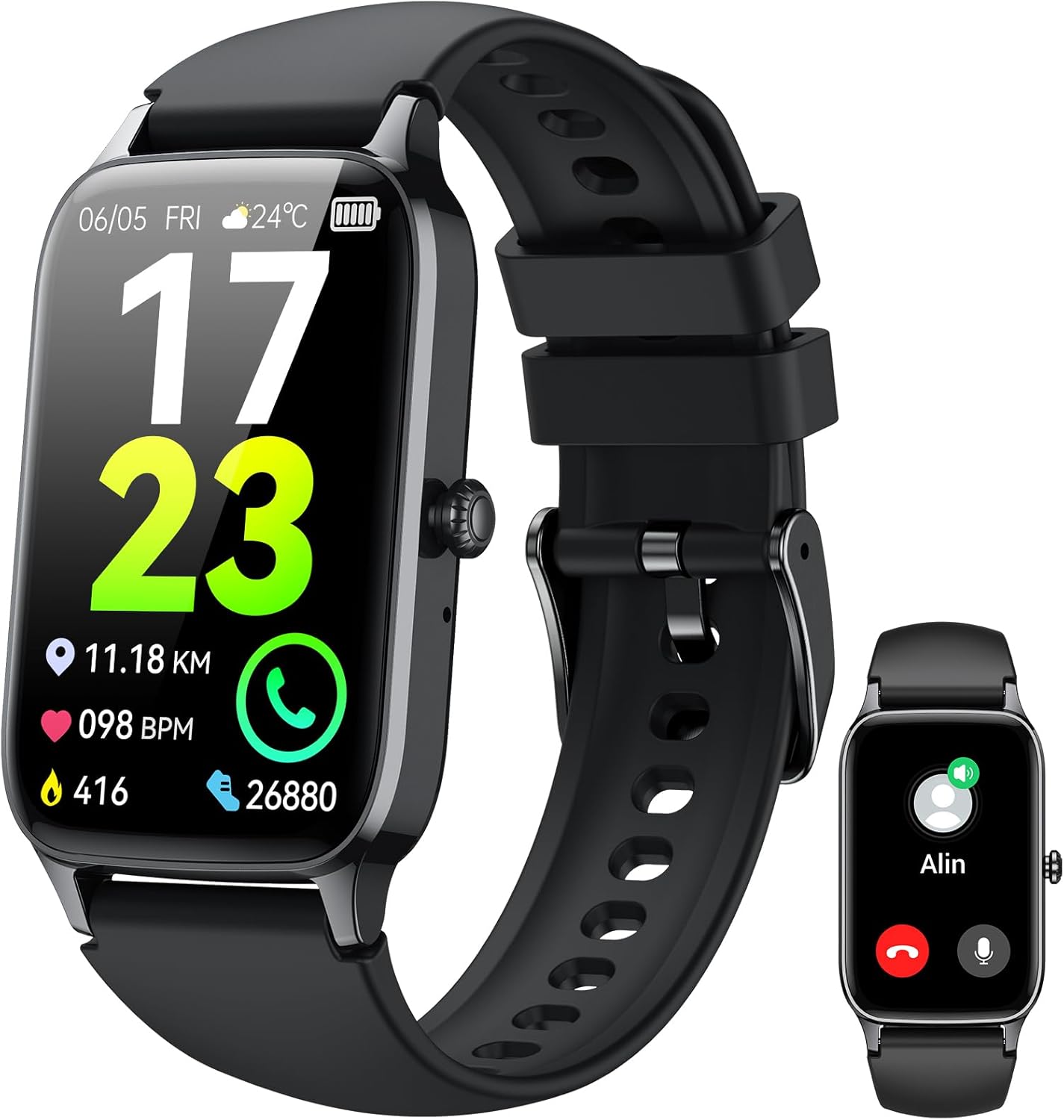 Smart Watch for Men Women, 1.57" Touch Smartwatch Answer/Make Calls, Fitness Wat...