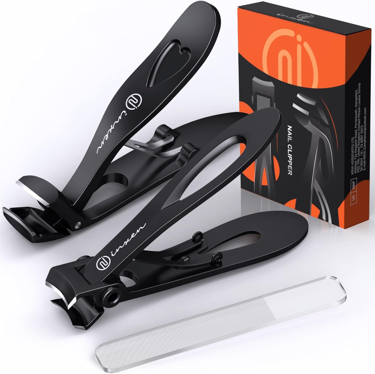 Toenail Clippers for Thick Nails for Seniors| INXEN 3-Pack Ergonomic Heavy Duty...