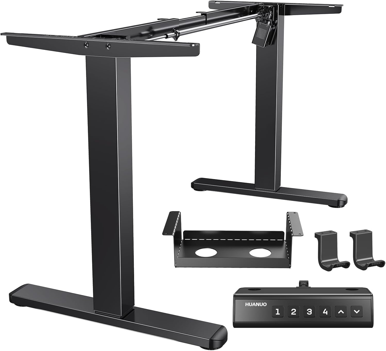 HUANUO Standing Desk Frame with 220lbs Powerful Brushless Motor, Thick T-Shaped...
