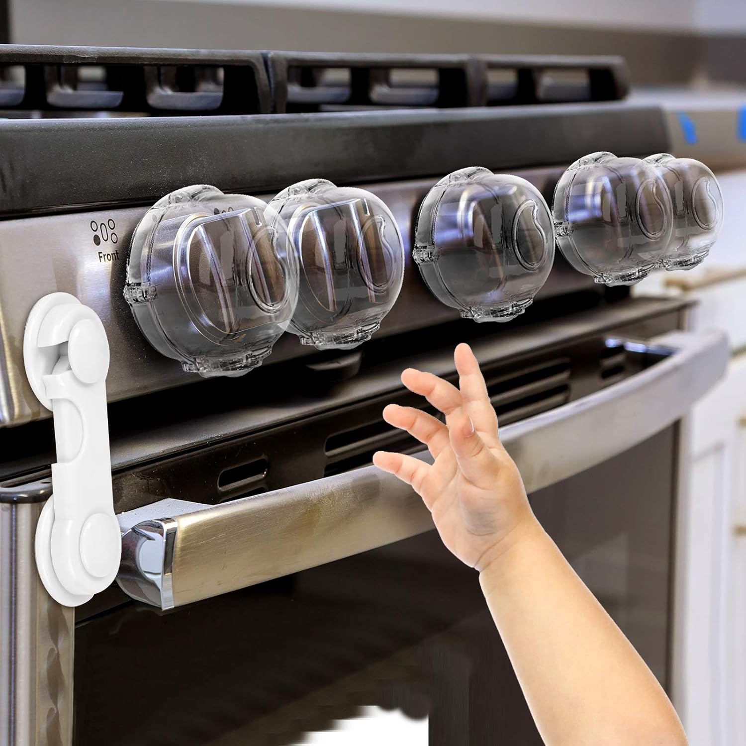Mom's Choice Gold Awards Winner - Stove Knob Covers for Child Safety (5 + 1 Pack...