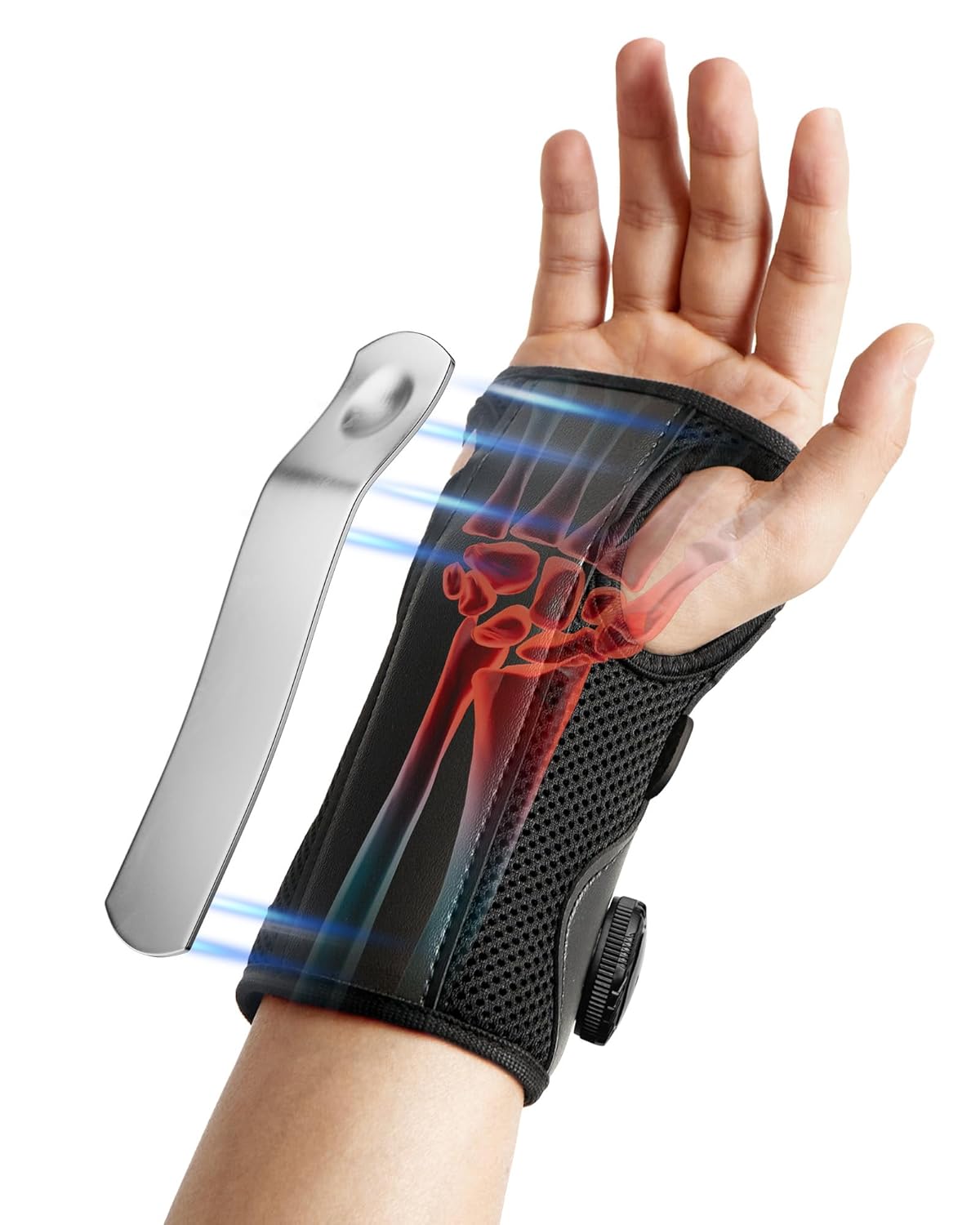 SAKIMA Wrist Brace for Carpal Tunnel - Adjustable Knob Hand Brace Night Support,...