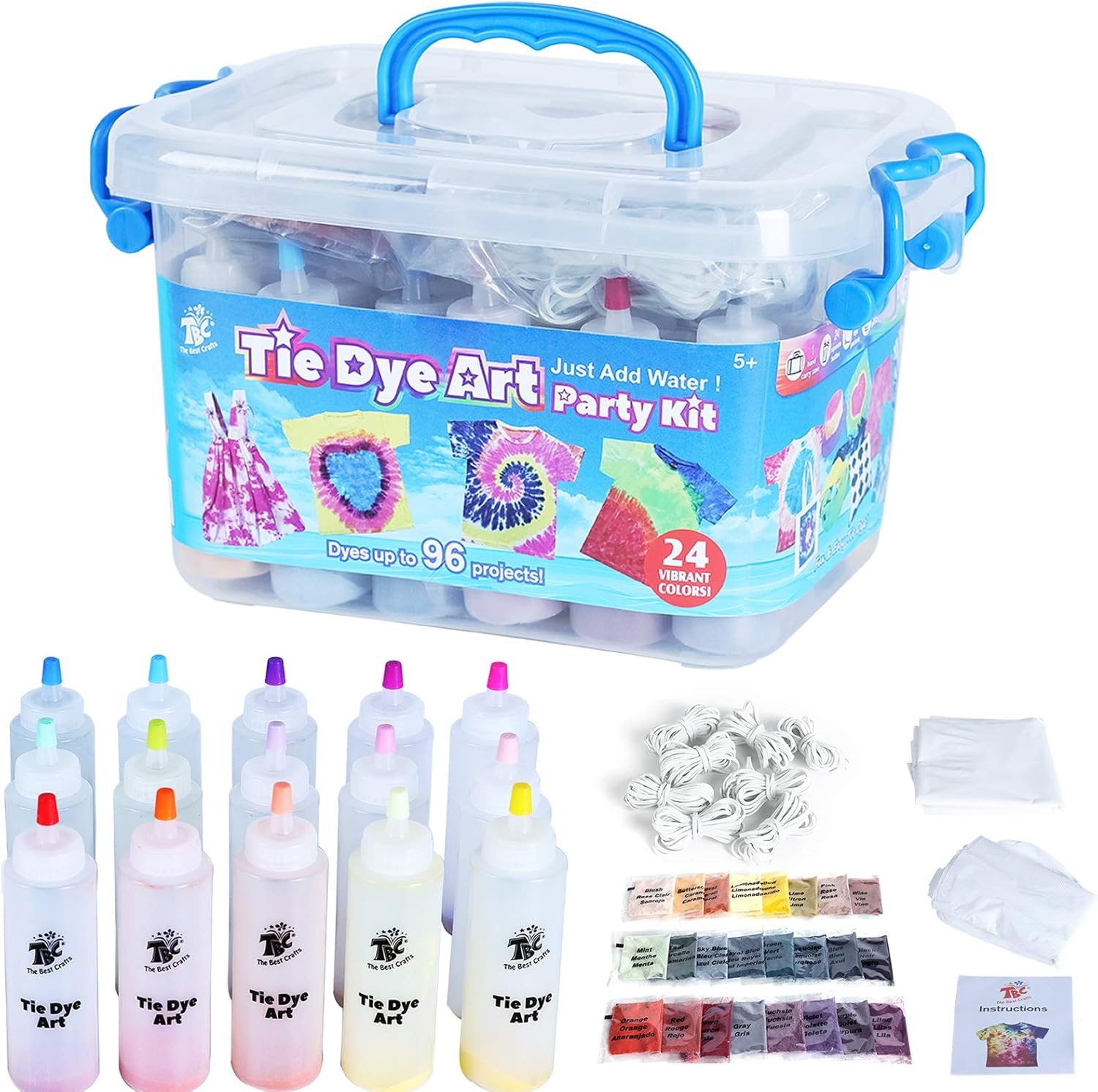 TBC The Best Crafts Tie-Dye Art Kit for Over 12 Ki...