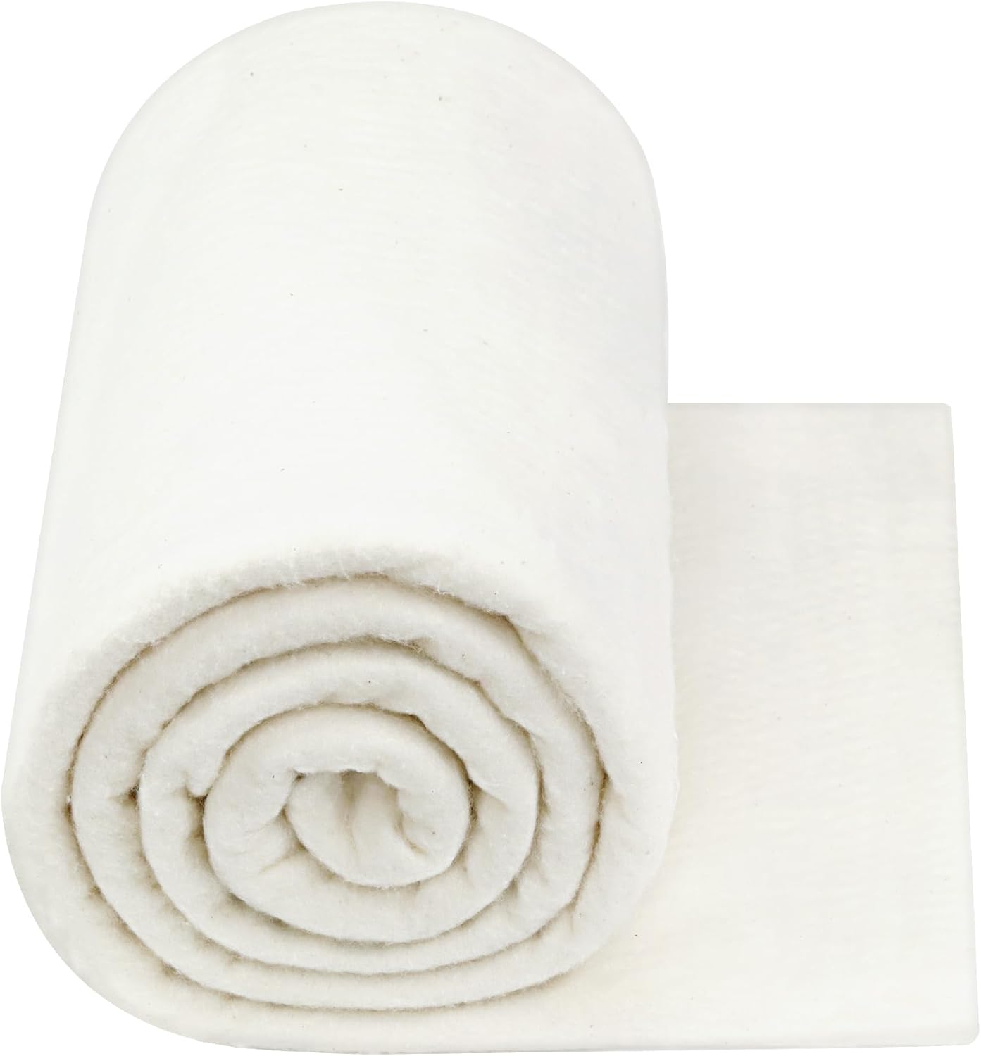PLANTIONAL Natural Cotton Batting for Quilts: 79-Inch x 91-Inch Light Weight Pur...