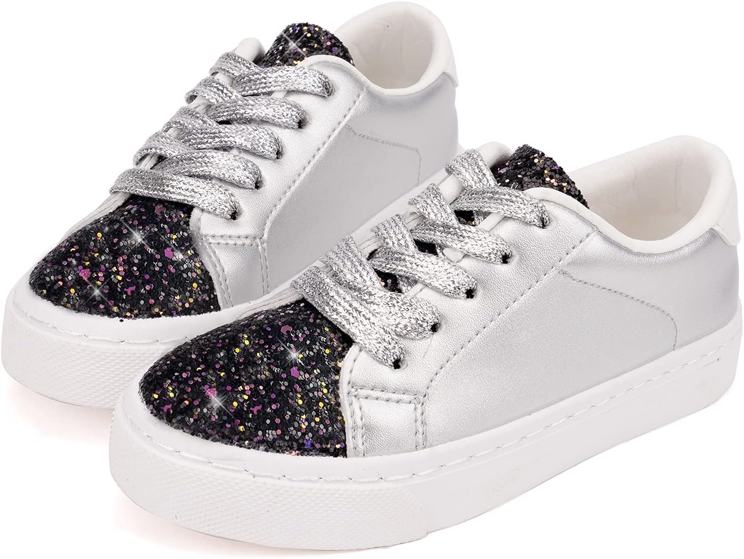 ToandonToddler Kids Sneakers Sparkle Fashion Glitter Sequins Canvas Shoes 12 Lit...