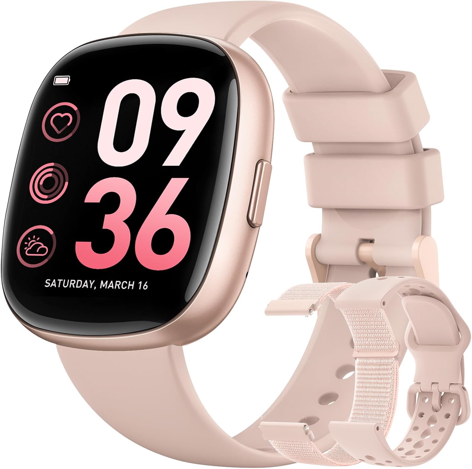 Smart Watches for Women Men with Call: Fitness Trackers with 24-Hour Heart Rate...