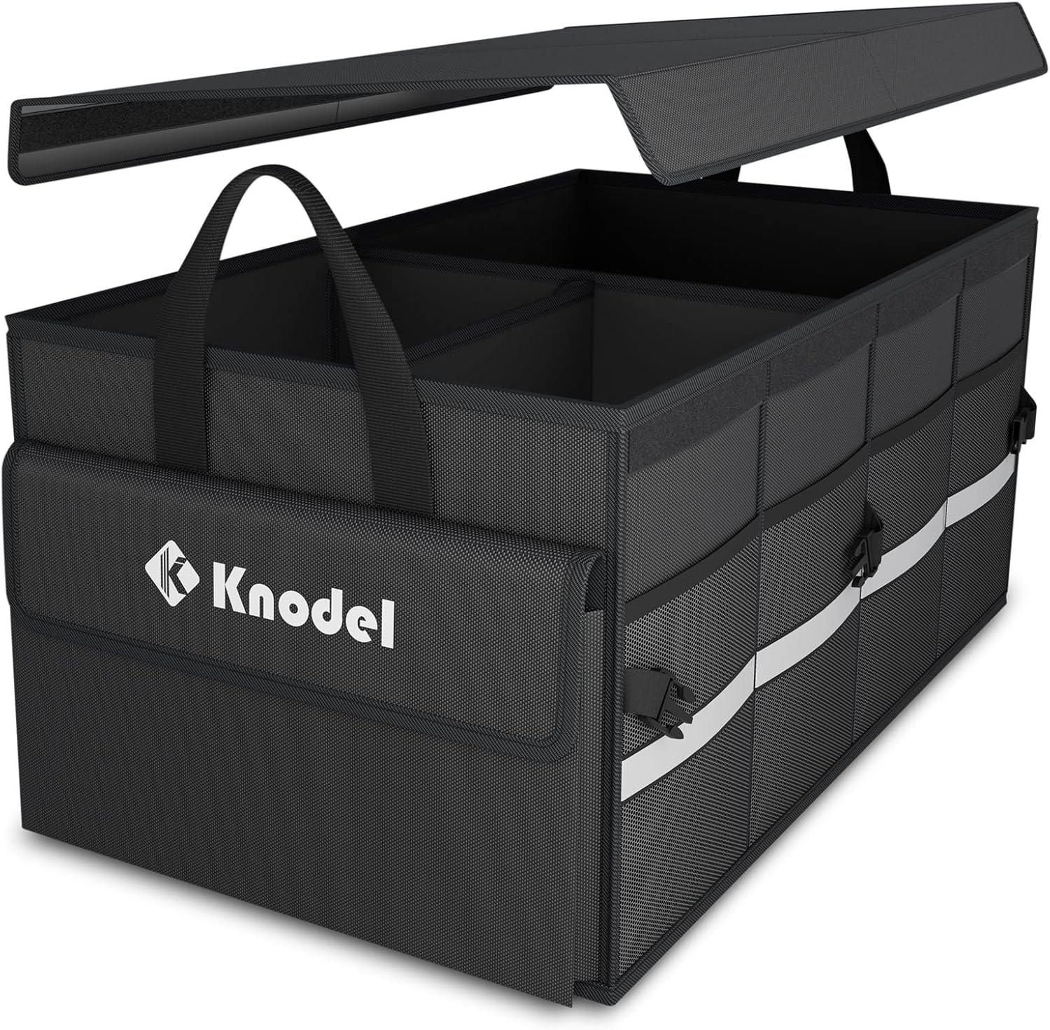 K KNODEL Car Trunk Organizer with Lid, Collapsible Car Trunk Storage Organizer,...