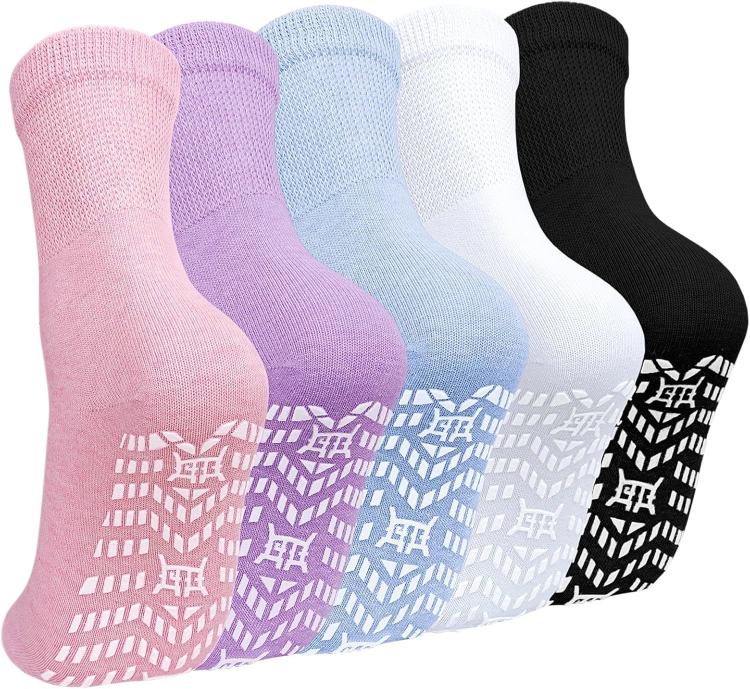 ZAKASA Non-slip Womens Slipper Socks: Grip Socks Womens Cotton Hospital Anti Ski...