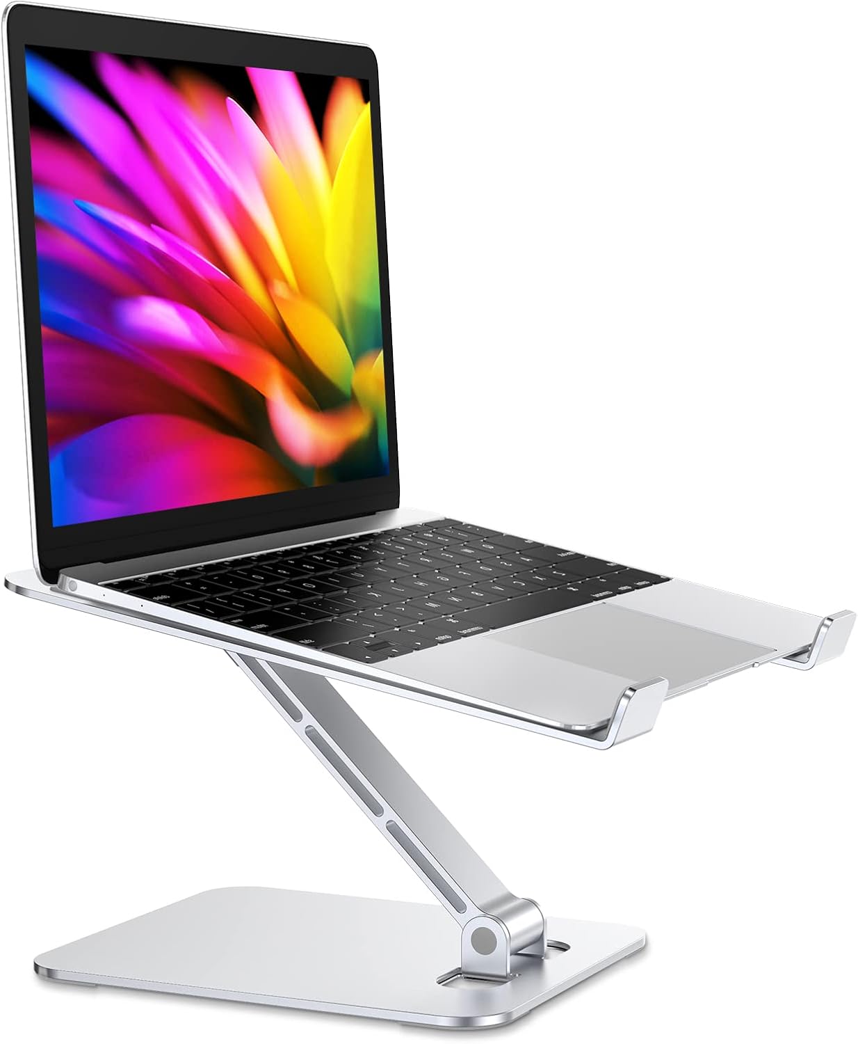 Foldable Laptop Stand, Height Adjustable Ergonomic Computer Stand for Desk, Alum...