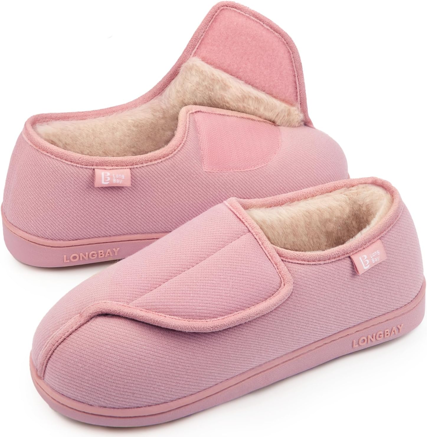 LongBay Women's Slippers, Wide Fit, Comfy and Cozy, Memory Foam Made, Indoor Hou...