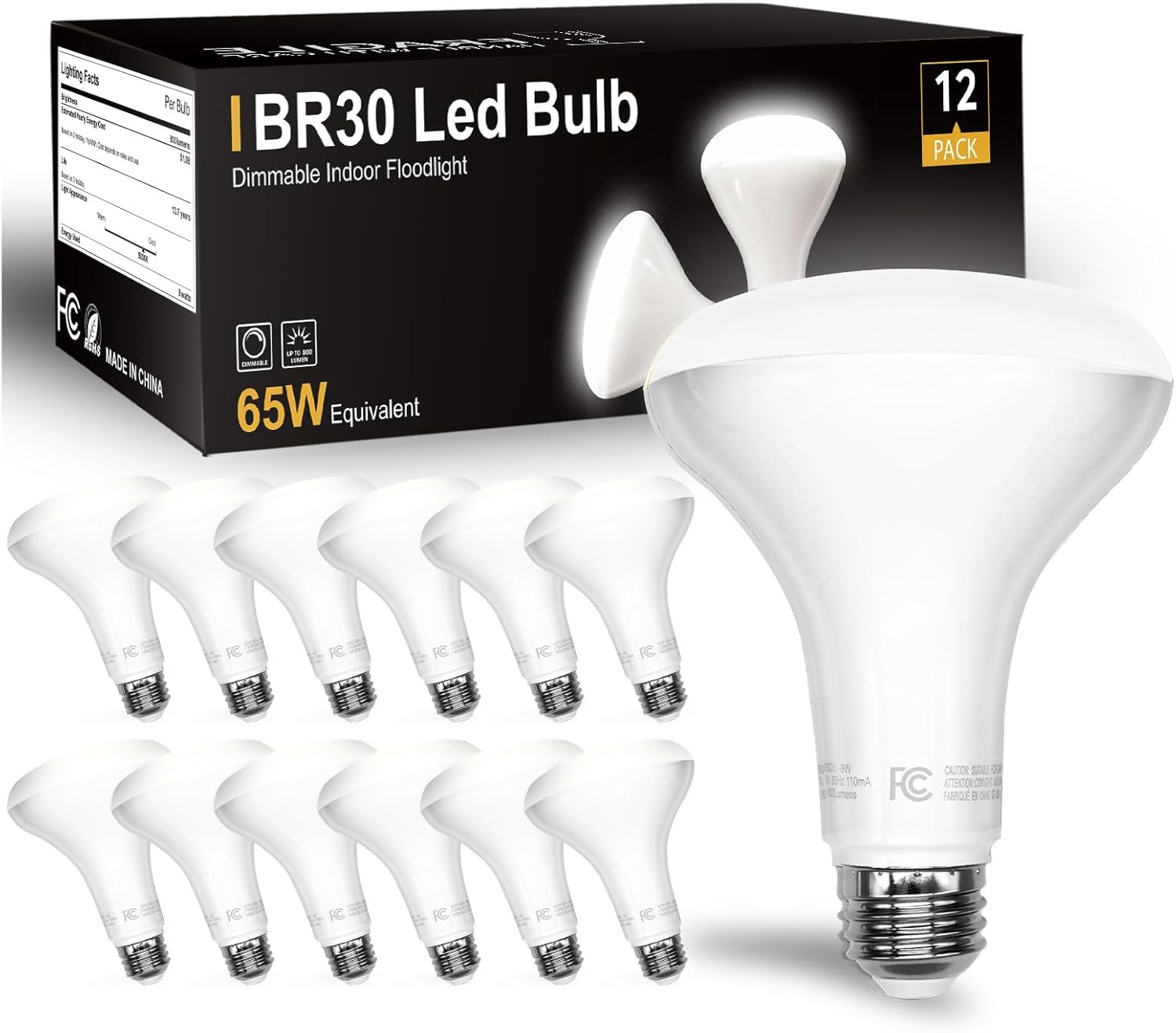 DAYBETTER BR30 LED Light Bulbs Indoor Flood Light, 5000K Daylight White LED Bulb...