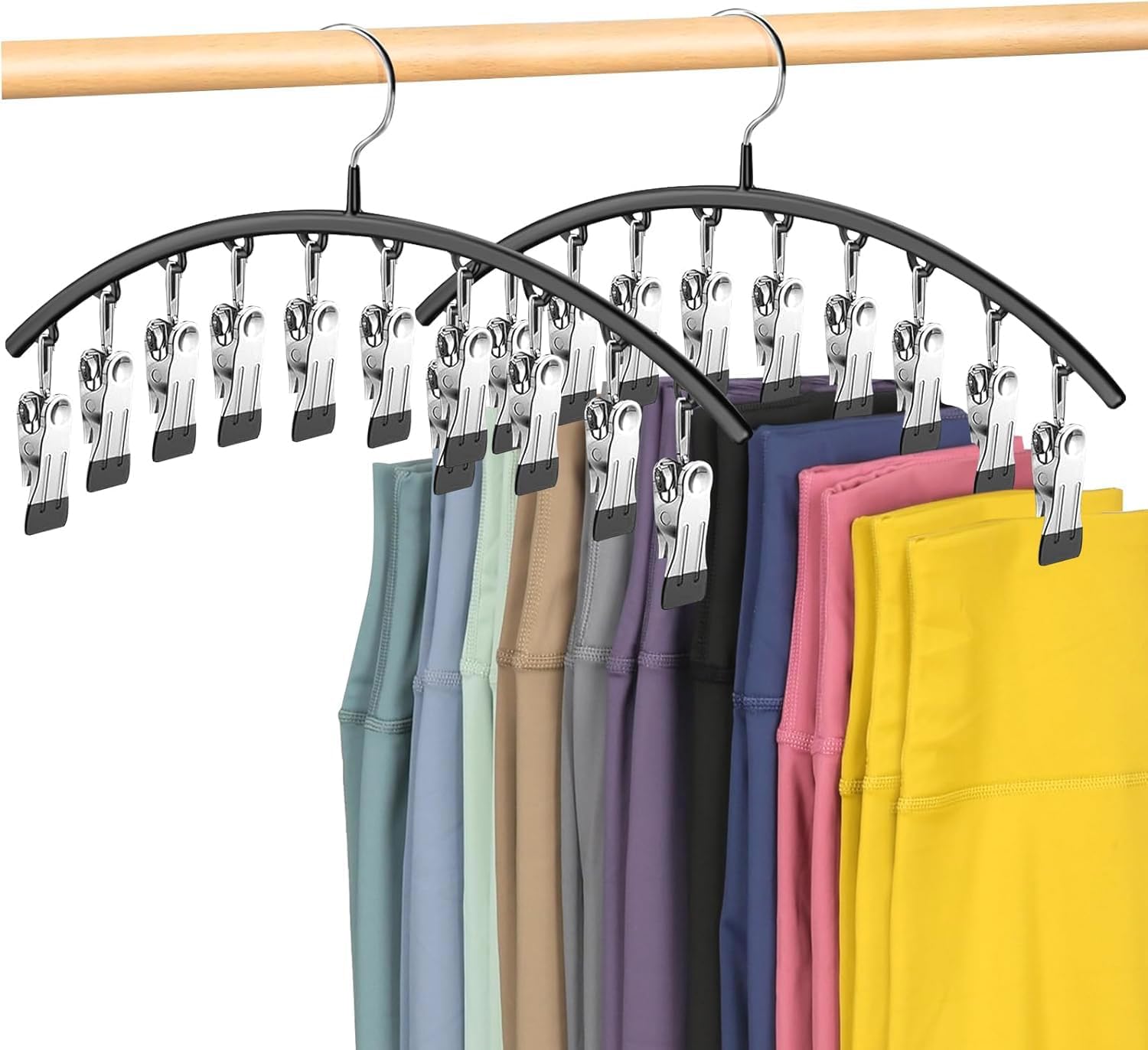 Legging Organizer for Closet,Leggings Hangers for Closet 2 Pack Pants Hangers w/...