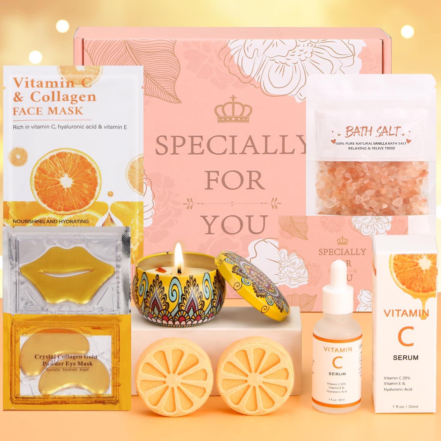Birthday Pamper Gifts For Women, Vitamin C Skin Care Sets & Kits, Presents For B...