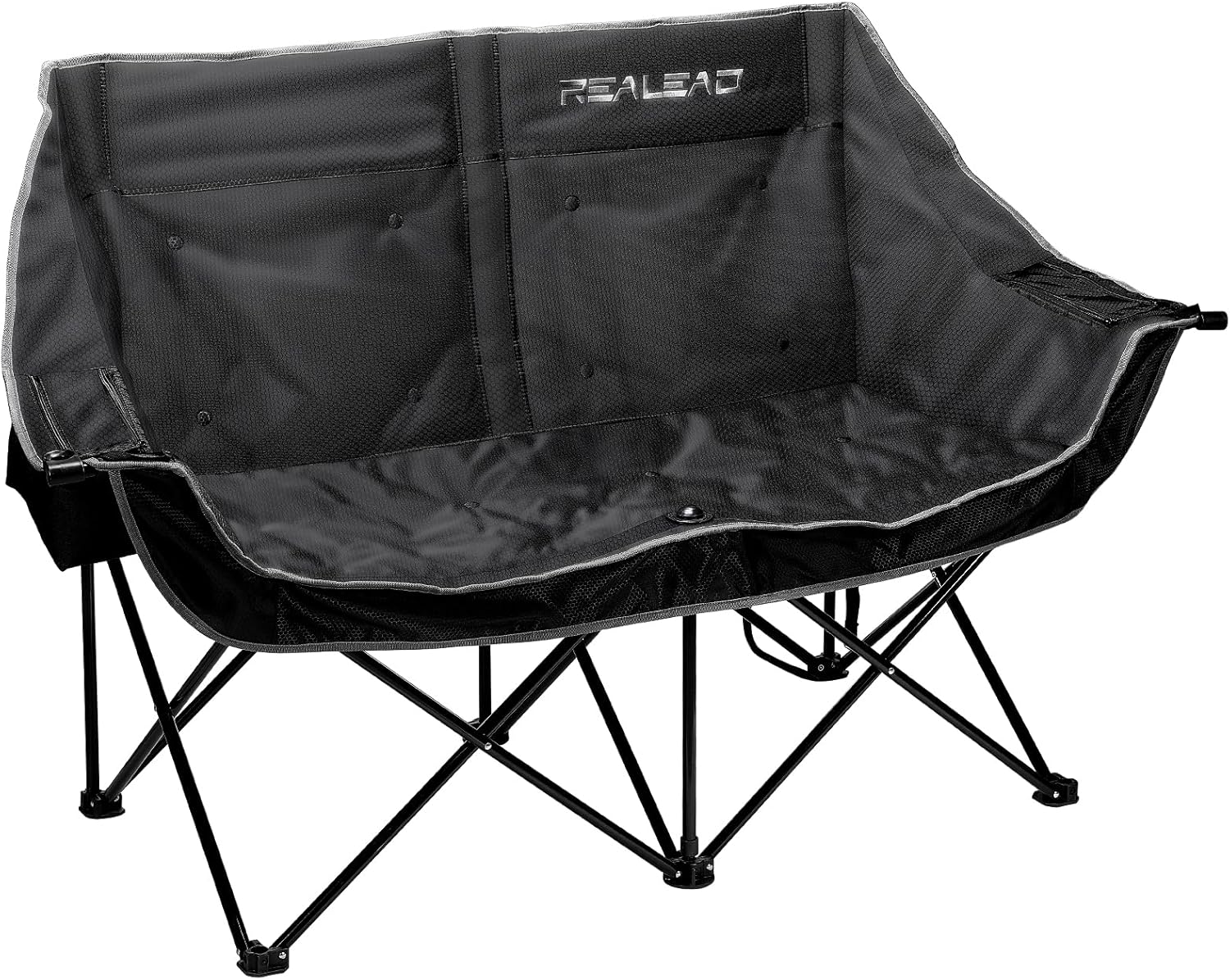 REALEAD Loveseat Camping Chair - Oversized Double Camping Chairs for Adults - 2...