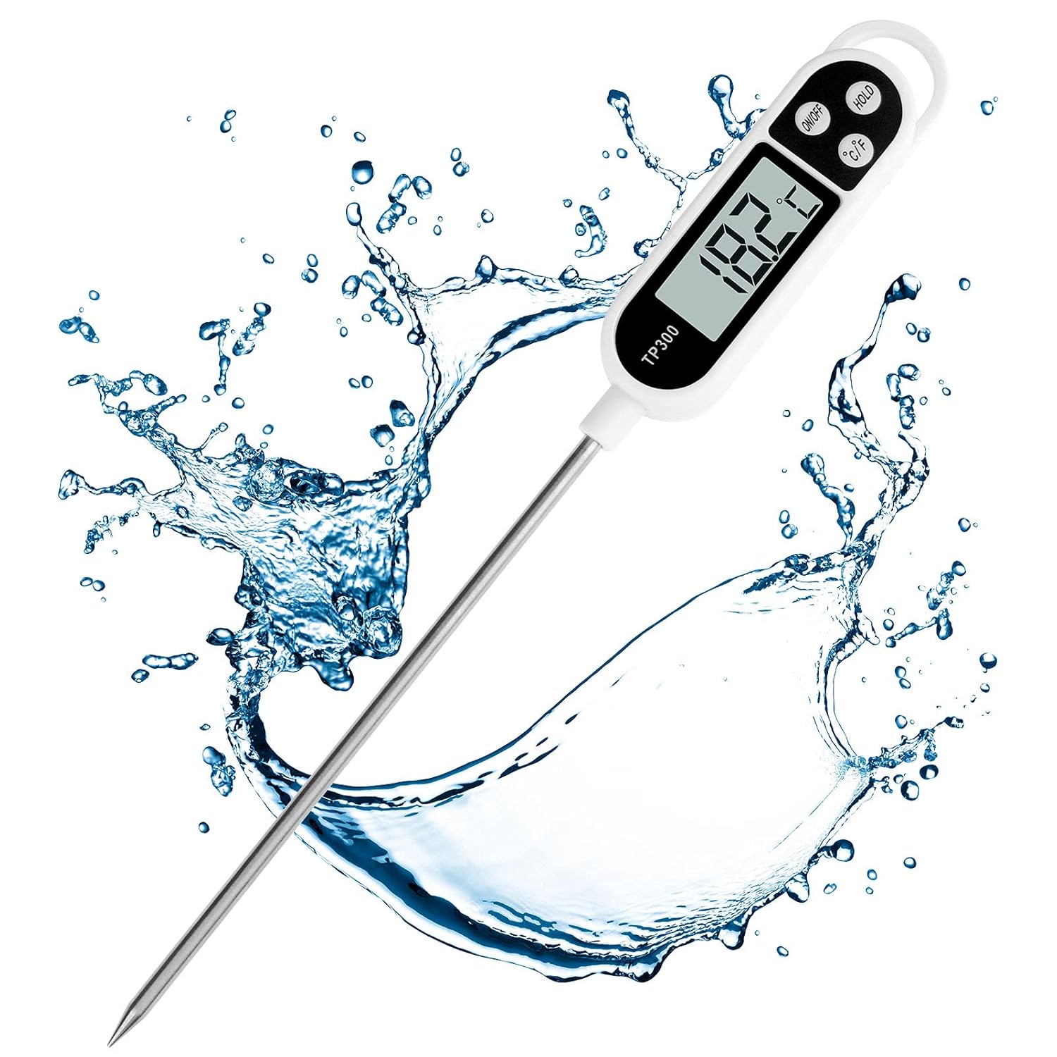 Digital kitchen Thermometer Cooking food, Accurate Thermometer with long Probe,...