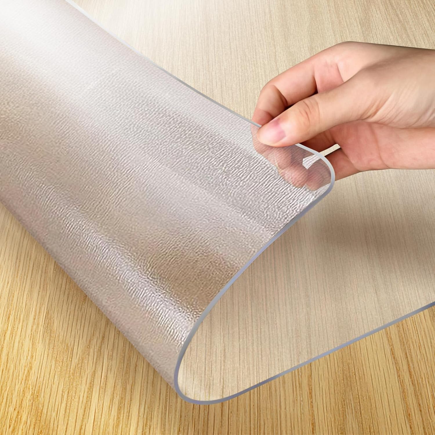 Vicwe 42x 60 Inch Clear Table Cover Protector,1.5 mm Thick Single-Sided Frosted...