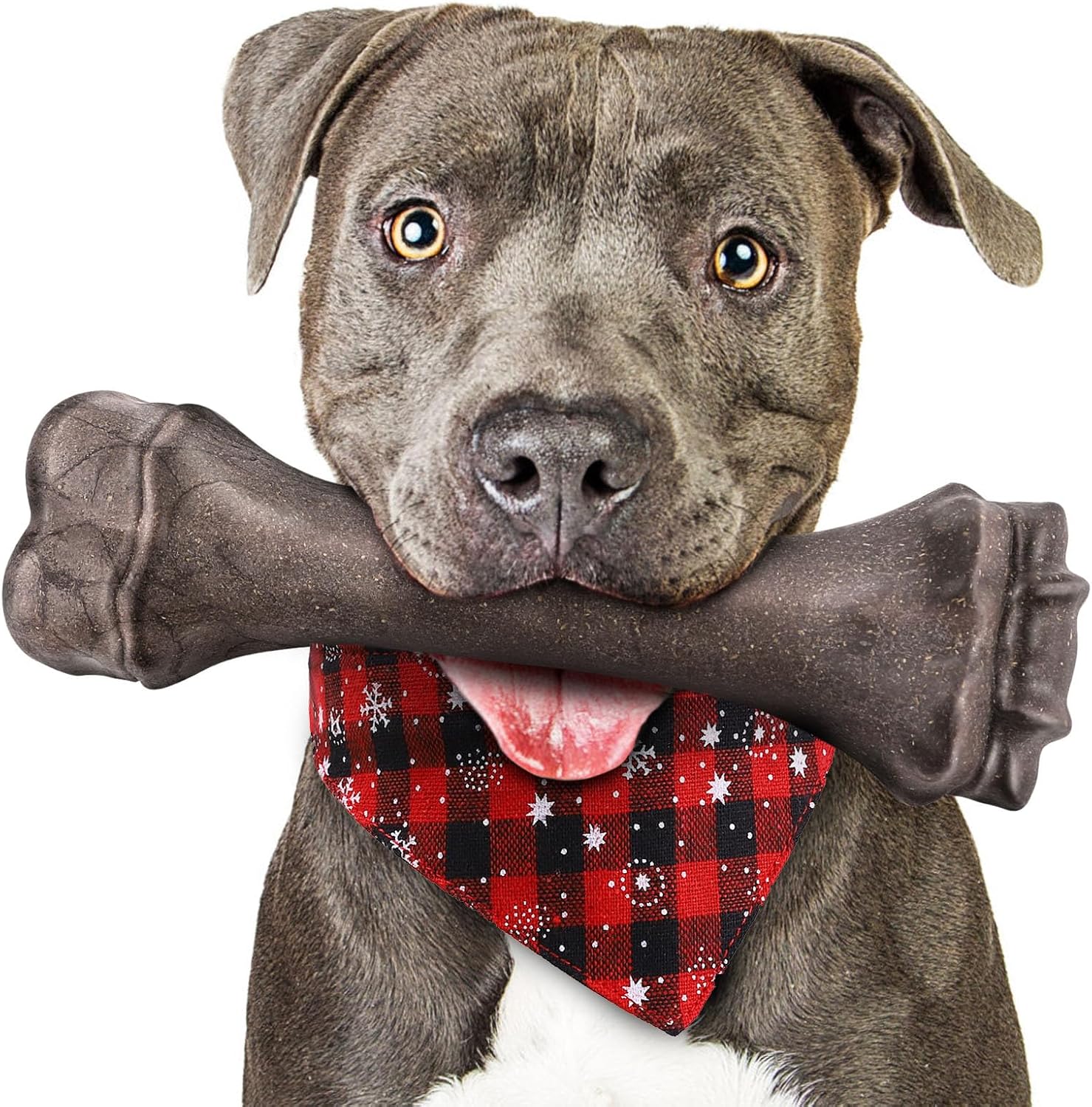 Dog Toys for Aggressive Chewers, Indestructible Dog Bones for Aggressive Chewers...