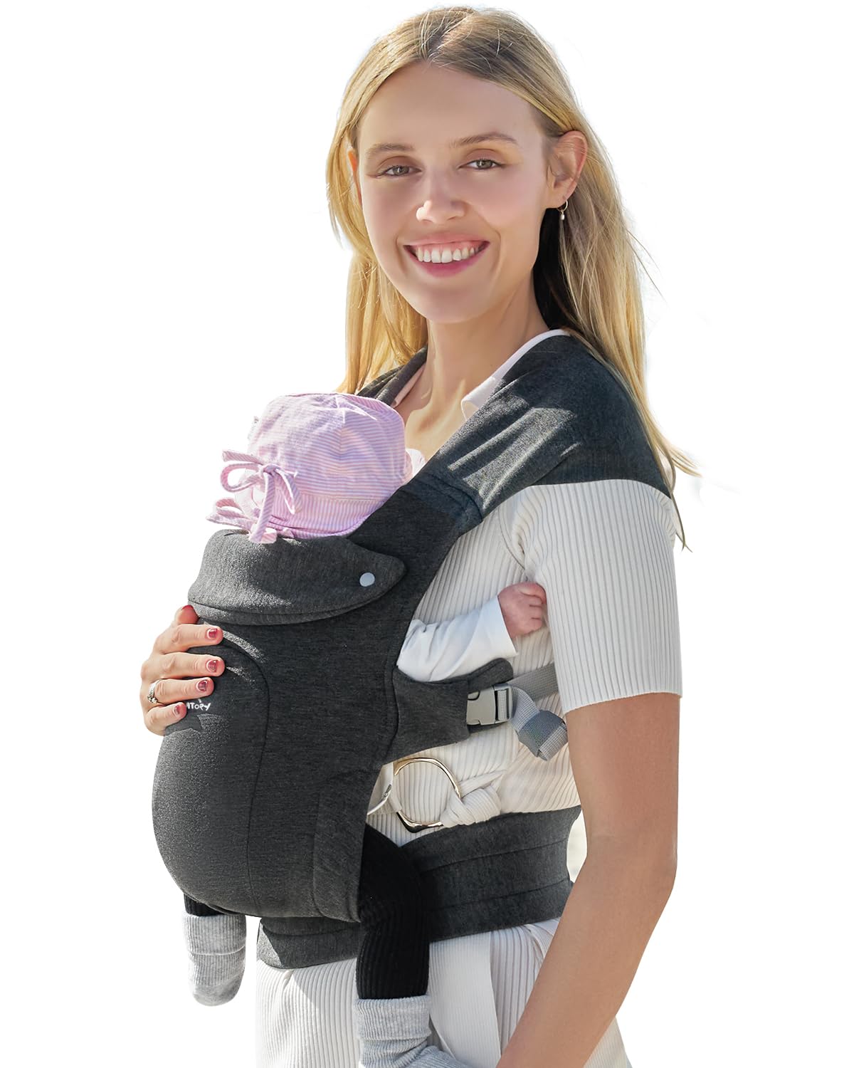 GROWNSY Baby Carrier, Cozy Baby Wraps Carrier, Ergonomic Baby Carrier Newborn to...