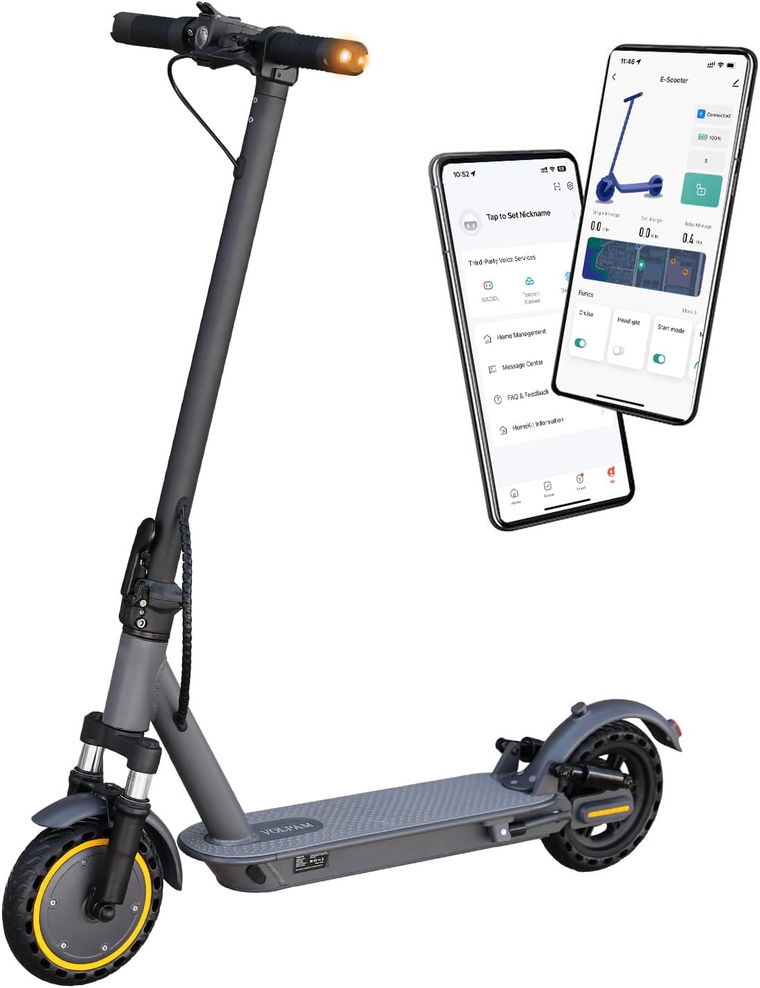VOLPAM Electric Scooter, Powerful 350W/500W Motor, Max 12/19/28Miles Long Range,...