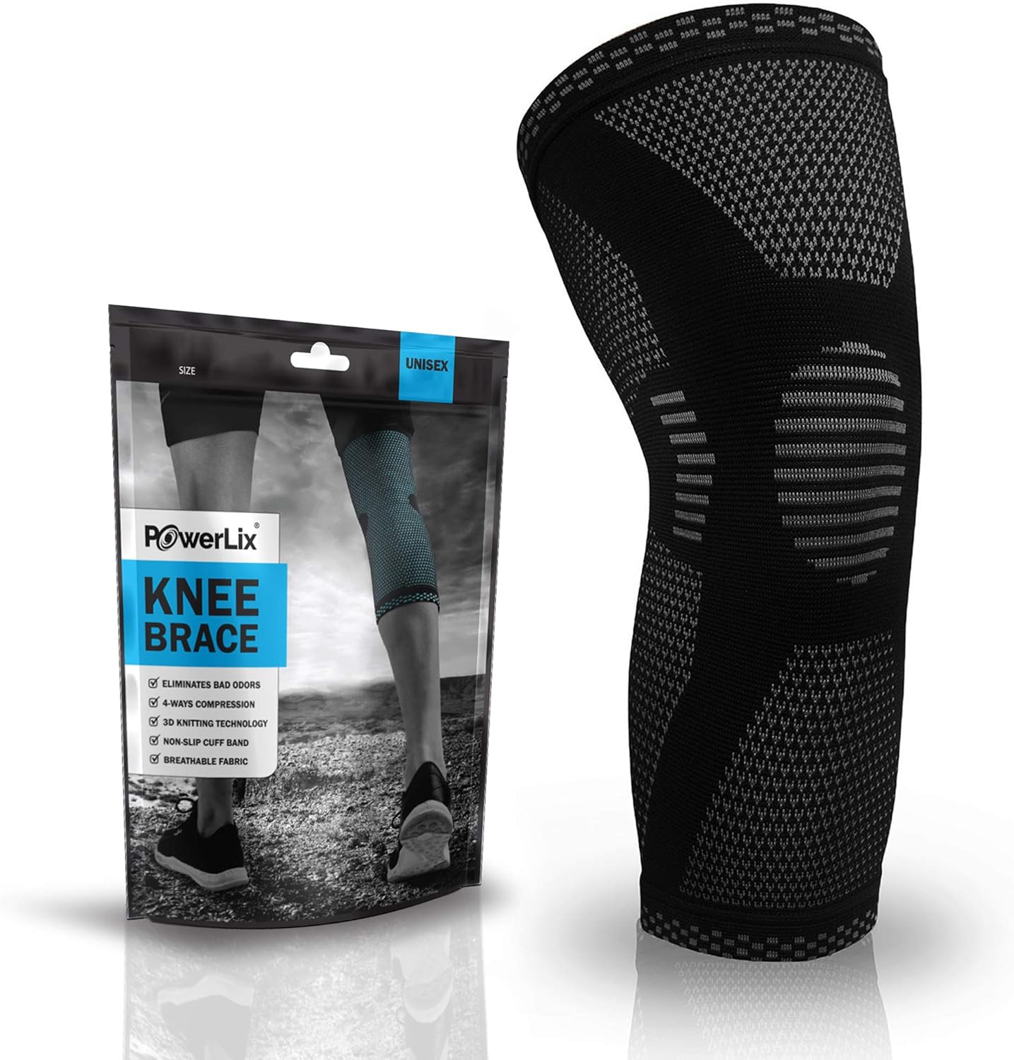 POWERLIX Leg Sleeve - Best Knee Brace for Leg Pain for Men & Women Knee Support...