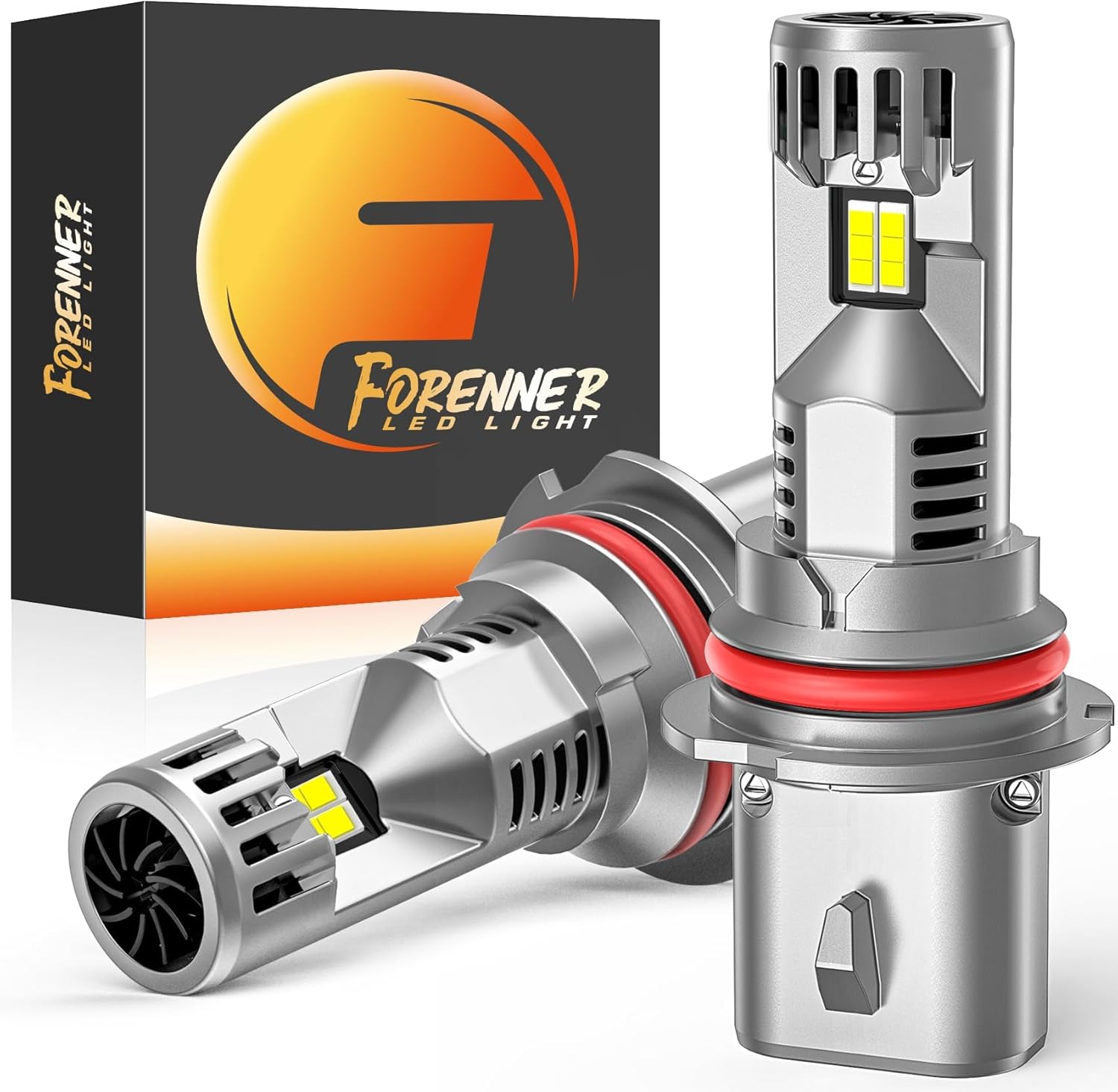 Fahren Upgraded 9007/HB5 Light Bulbs, 28000LM 800% Brighter 6500K Cool White, 1:...