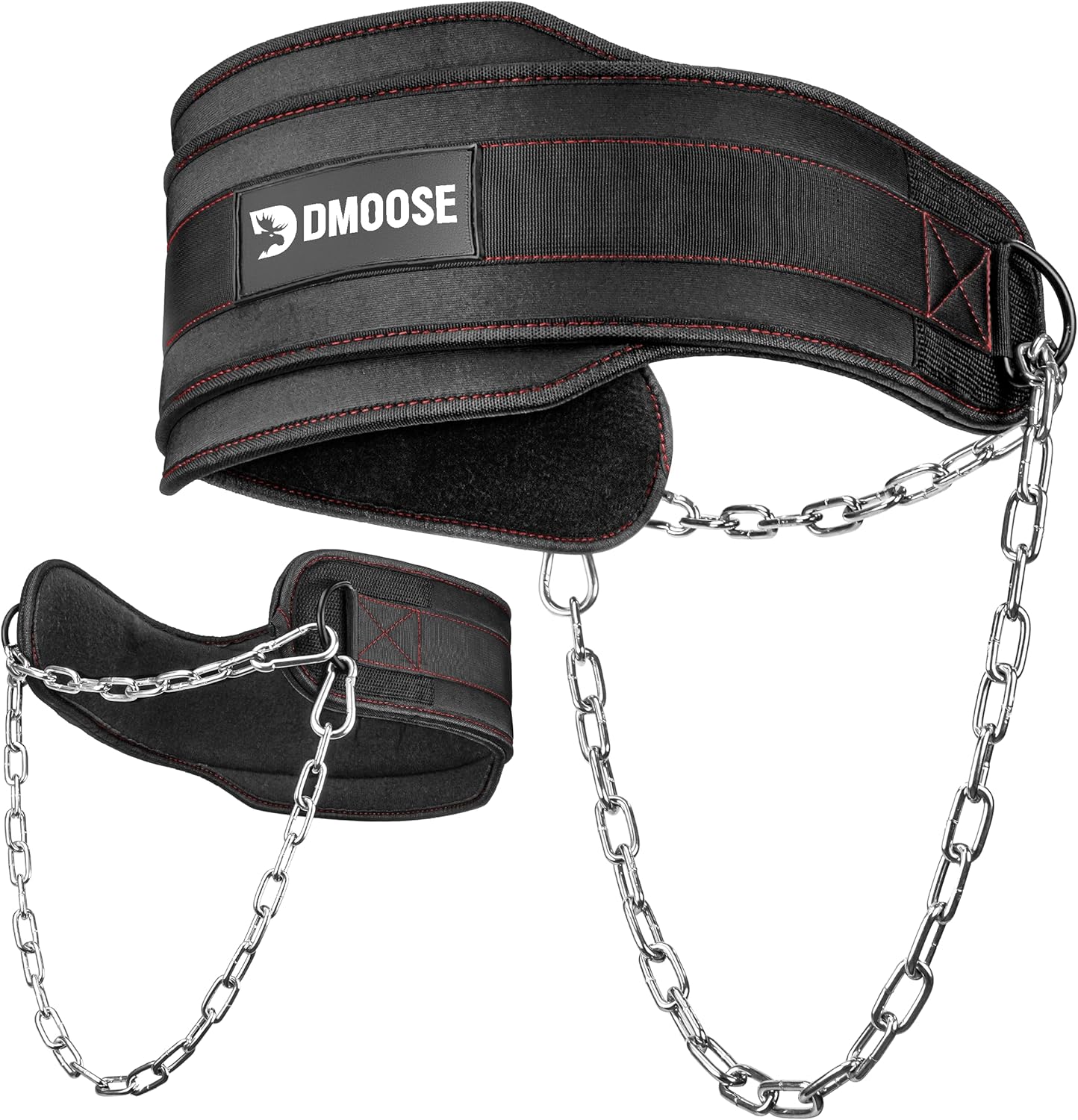 DMoose Dip Belt for Weightlifting, Weight Belt with Chain for Pullup, Gym Liftin...