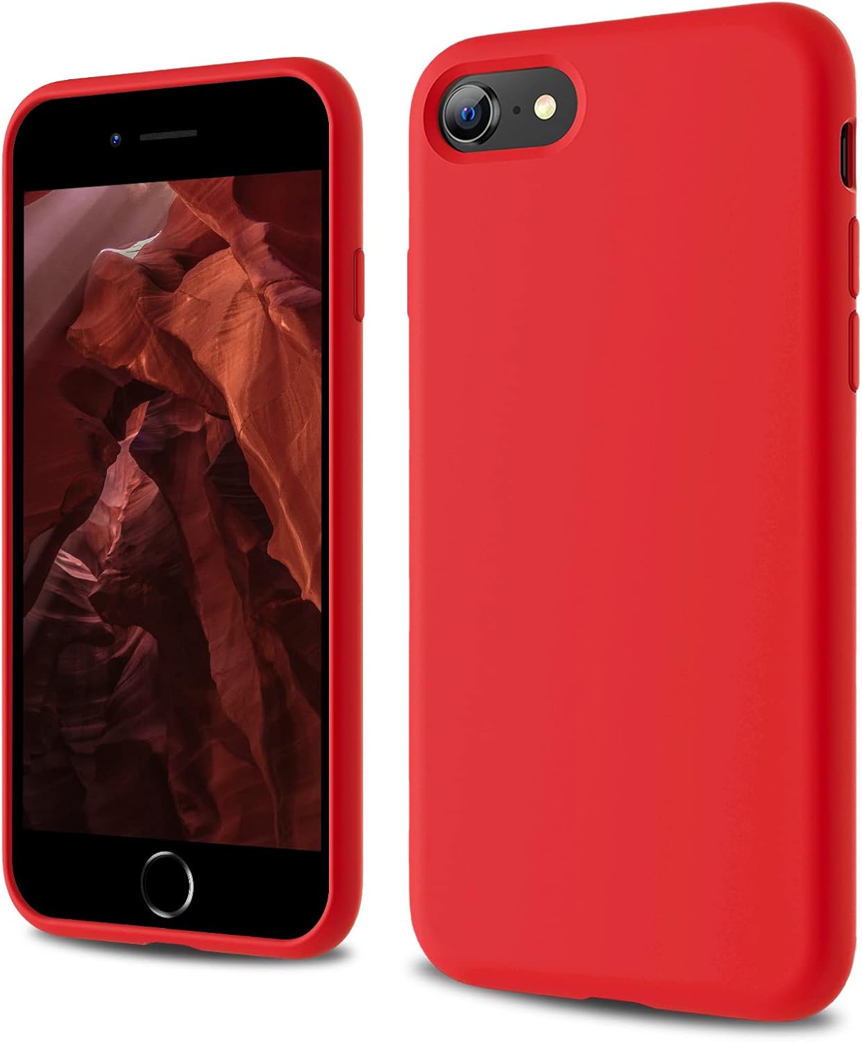 CALOOP Designed for iPhone SE Case 2020/2022, iPhone 8/7 Case, Liquid Silicone F...