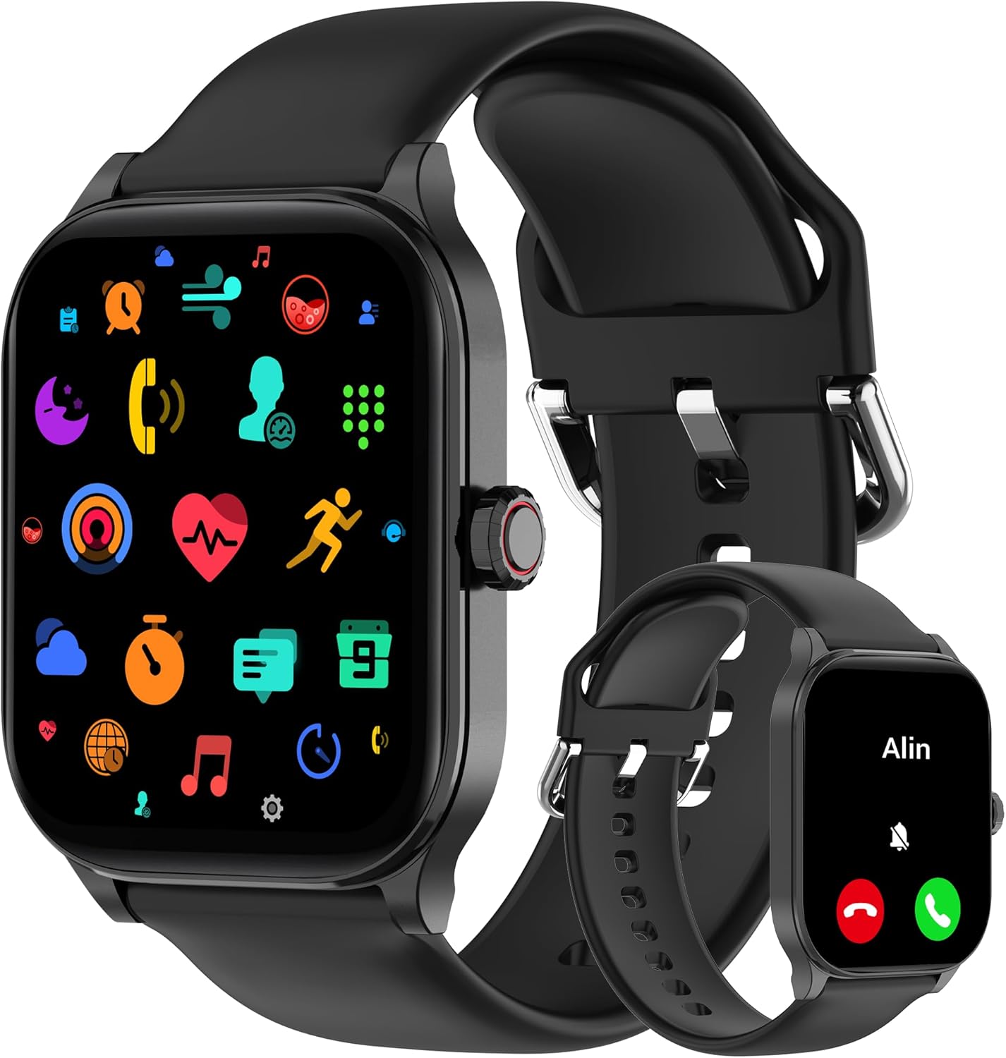Smart Watch (Answer/Make Call), 2.01" Smartwatch for Android Phones and iPhone w...