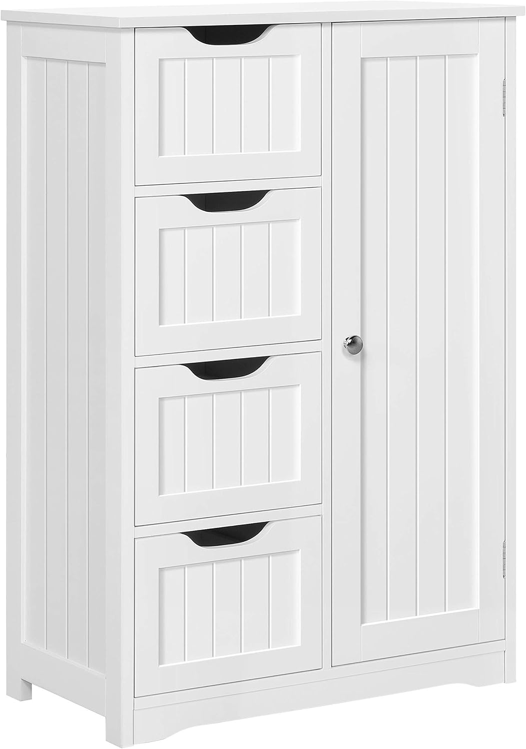 Yaheetech Bathroom Floor Cabinet Cupboard Free Standing Wooden Cabinet Storage U...