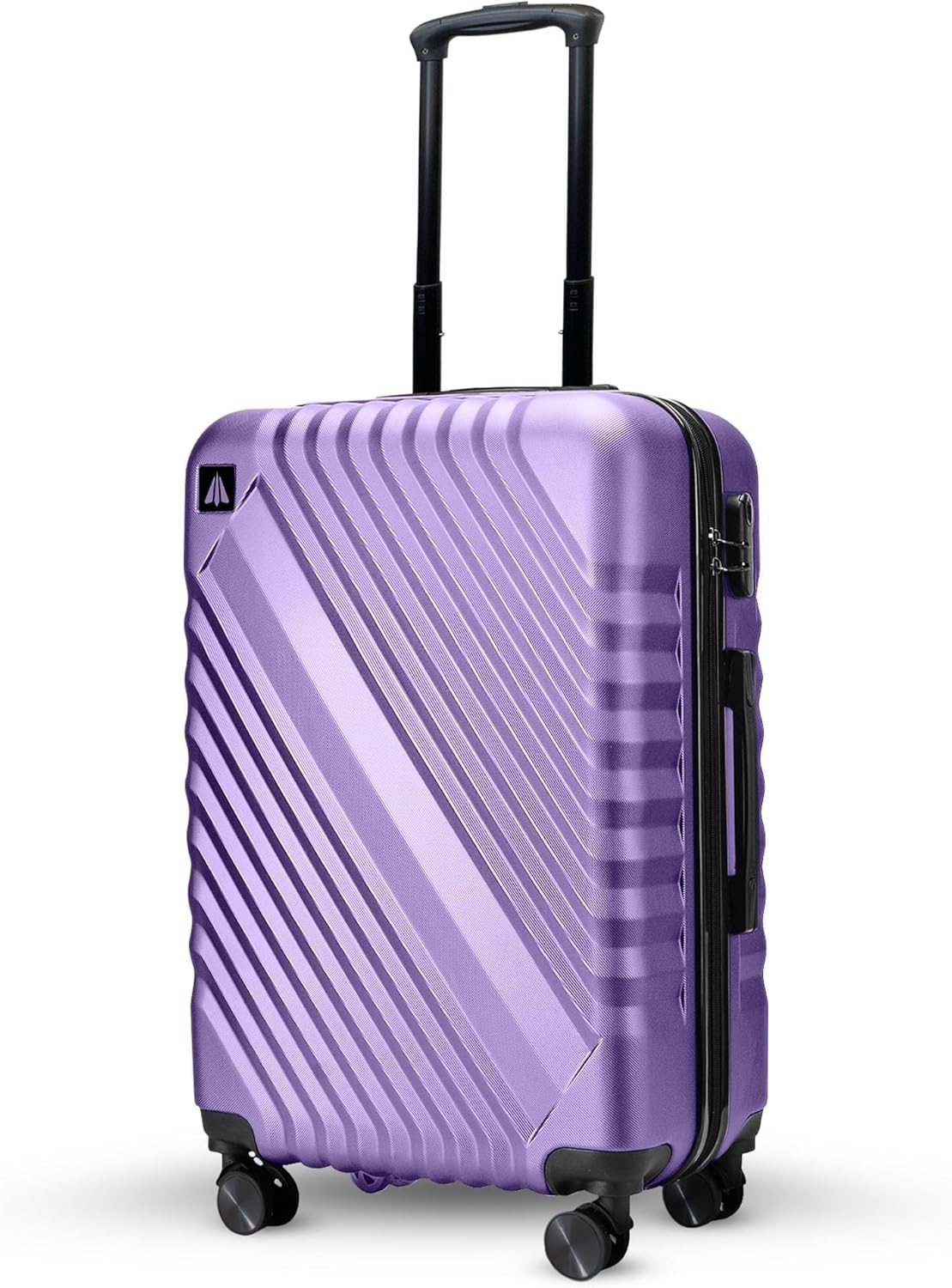 AVIO Glide Lightweight Cabin Suitcase 55x33x20cm - Double-Wheel Luggage Bag w/Co...