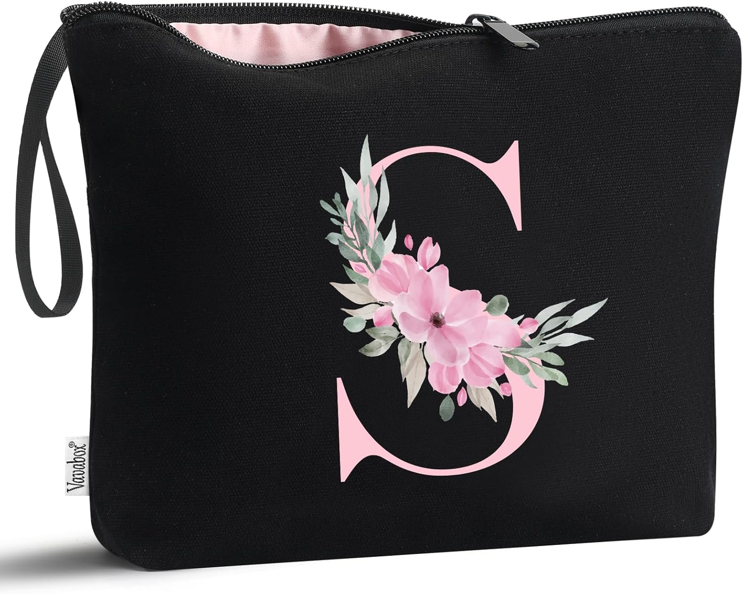 Vavabox A-Z Personalized Initial Makeup Bag, Birthday Gifts for Women Unique,Bri...