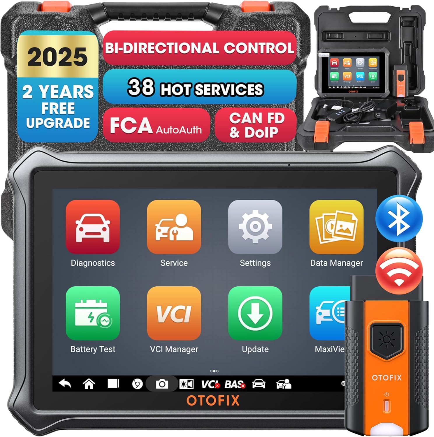 OTOFIX D1 Lite 2025 Bidirectional Scan Tool, Bluetooth OBD2 Scanner Diagnostic T...