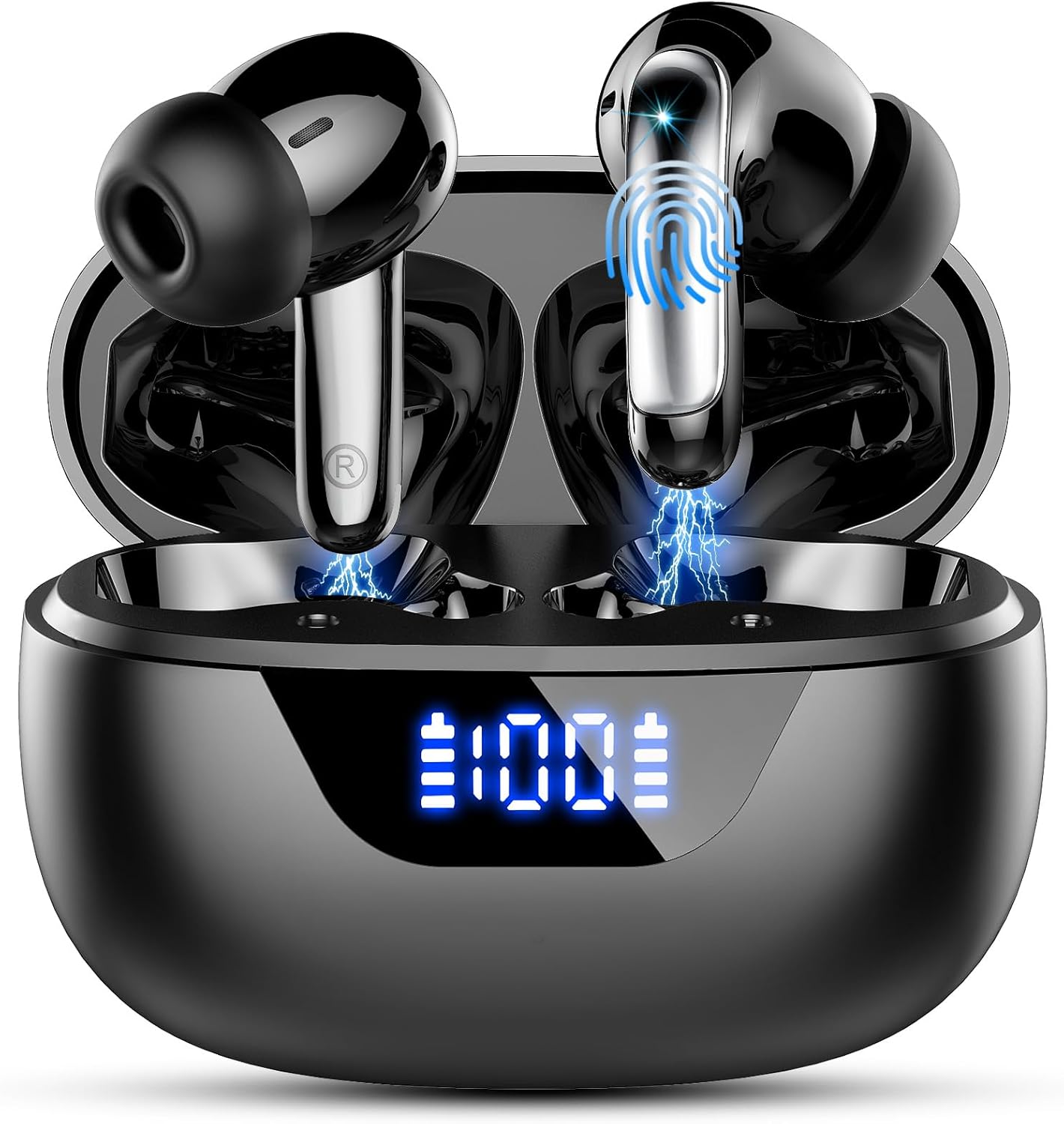 Wireless Earbuds, Bluetooth 5.3 Headphones with 4 ENC Noise Cancelling Mic, Mini...