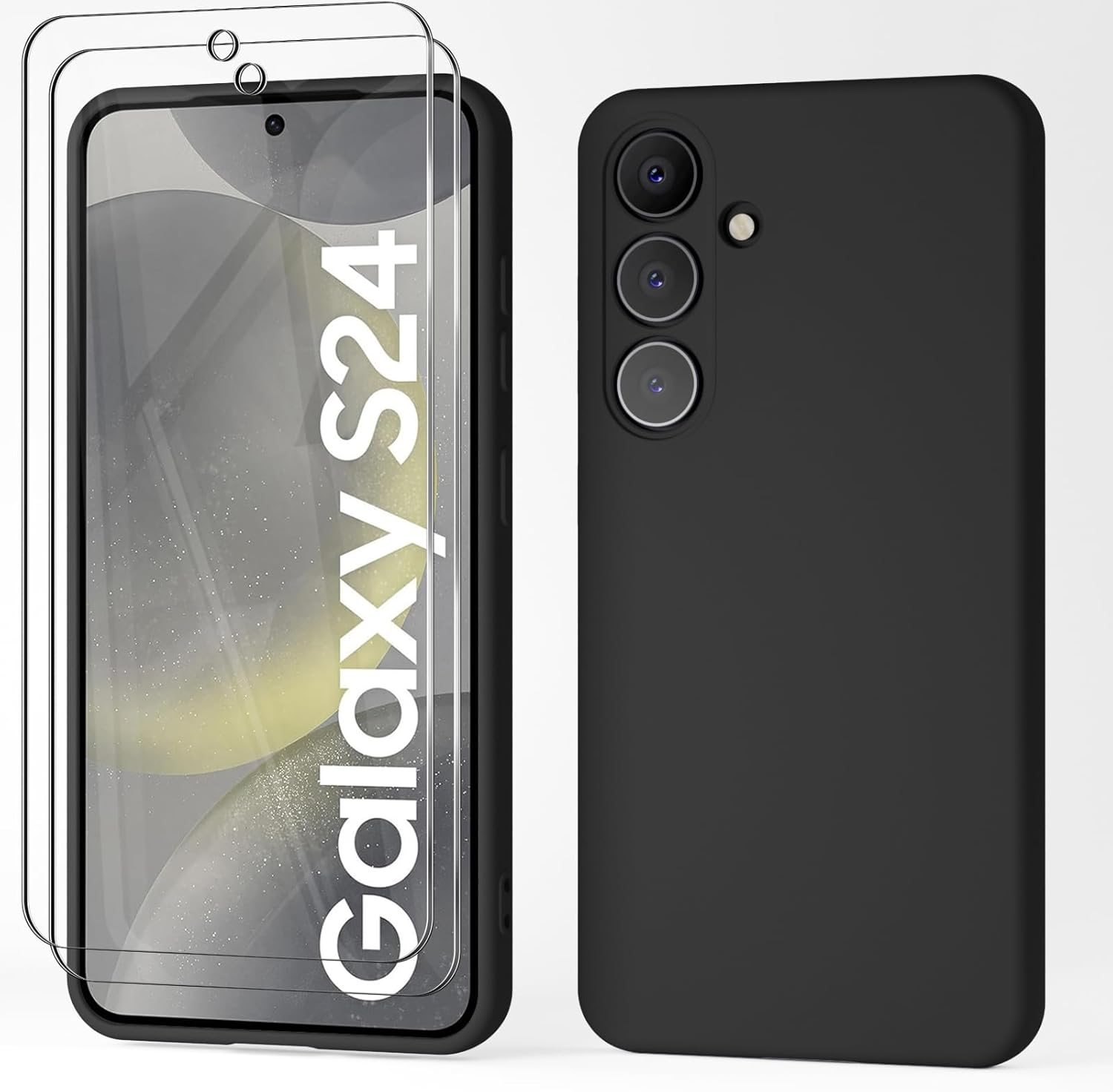 Giolus Designed for Samsung Galaxy S24 Case with 2 Pack Screen Protector,Silicon...