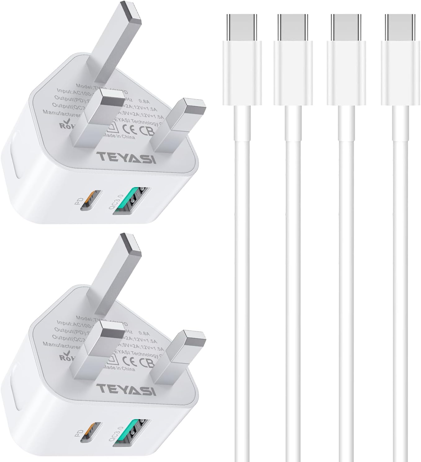 Samsung Charger,2 Pack USB Type C Charger Cable and Plug Fast Charge with 25W PP...