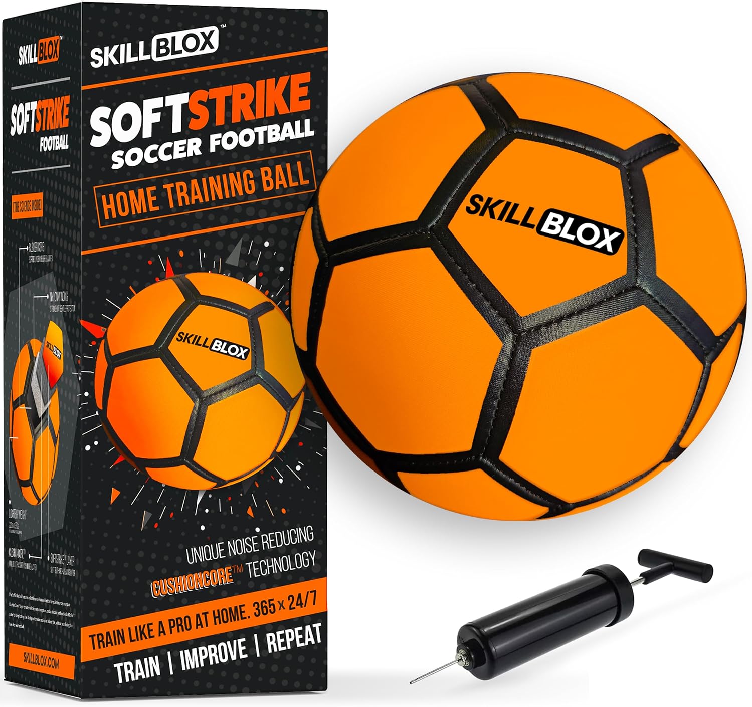 SKILL BLOX SoftStrike Home Indoor Skills Training Football - Football Gifts - Fo...