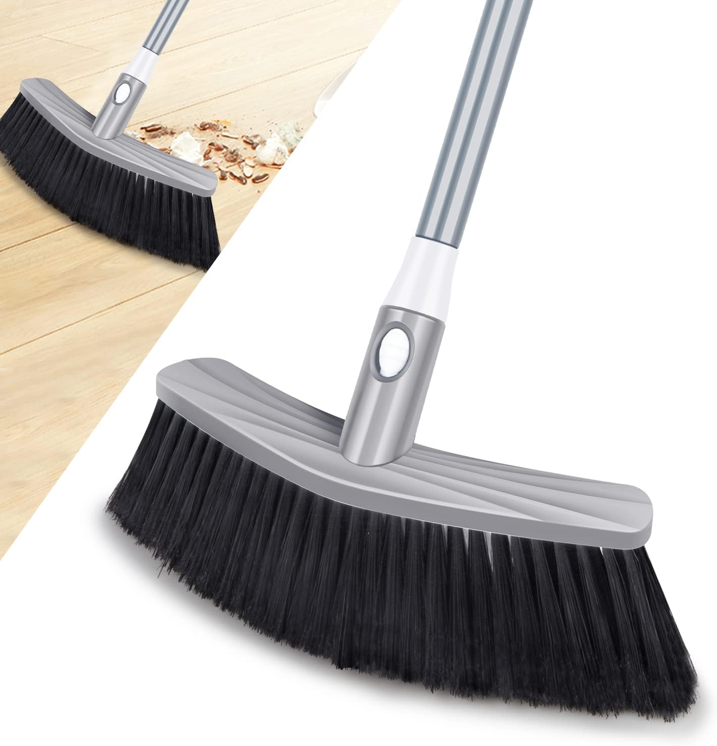Broom Indoor Sweeping Broom Brush with Long Handle...
