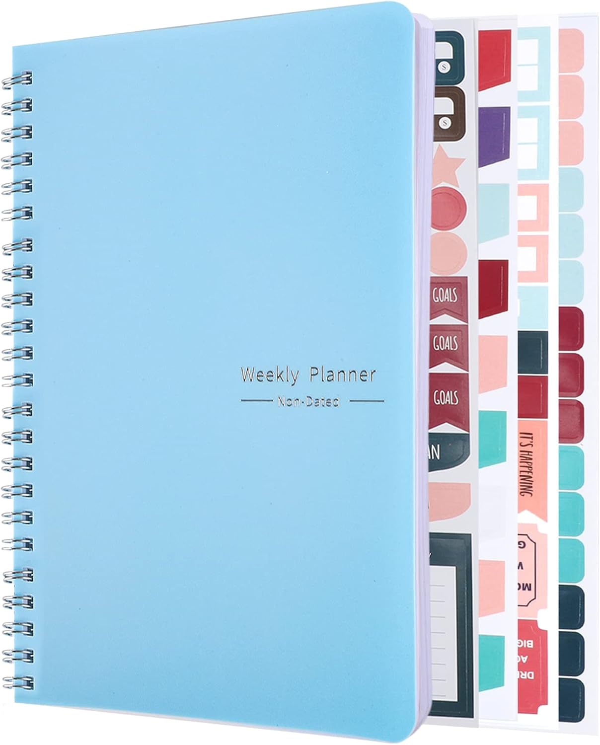 Weekly Planner Notebook, A5 Spiral To Do List Notebook 52 Weekly Goals Planner w...