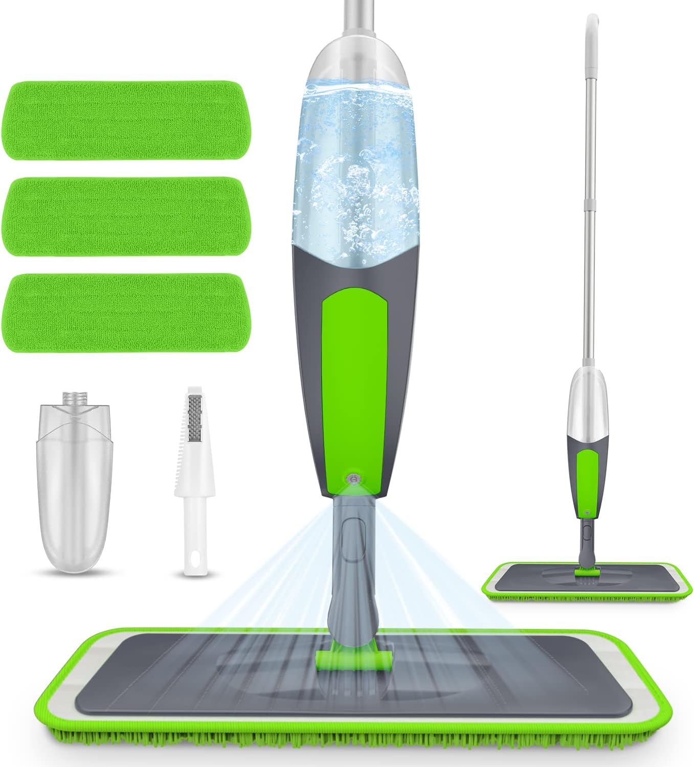 Floor Mop Spray Mops for Floor Cleaning, ILAVCOOL Microfiber Mop Dry Wet Mop Dus...