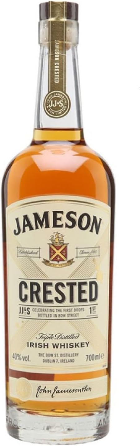 Jameson Crested Triple Distilled Irish Whiskey | 40% ABV | 70CL | Blended Signat...