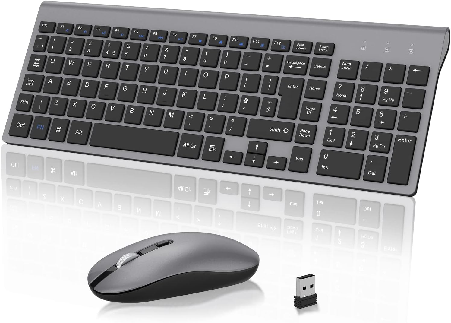 Wireless Keyboard Mouse Combo, cimetech 2.4G Ultra-Thin Keyboard and Mouse Set w...