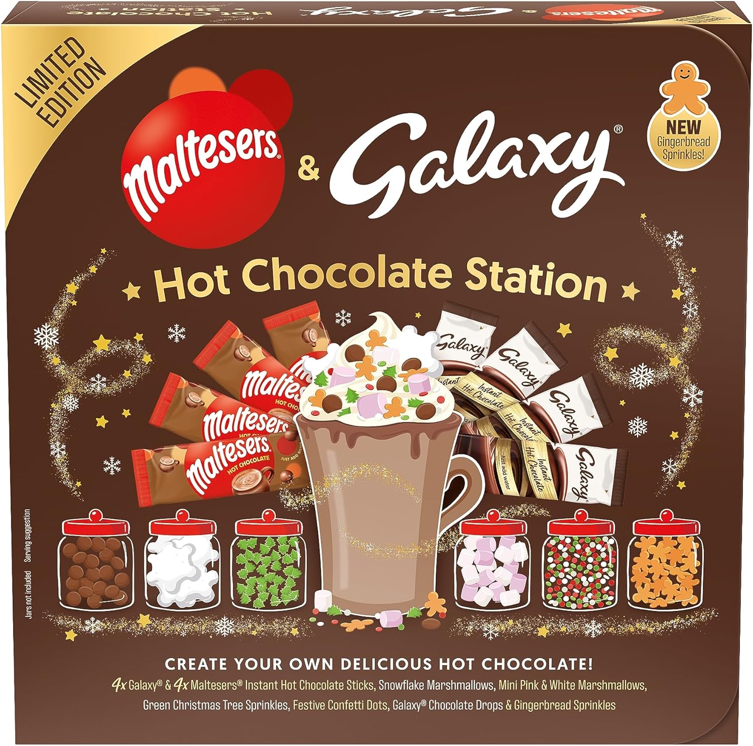 GALAXY Maltesers & Galaxy Hot Chocolate Station | Hot Chocolate Gift Set Featuri...