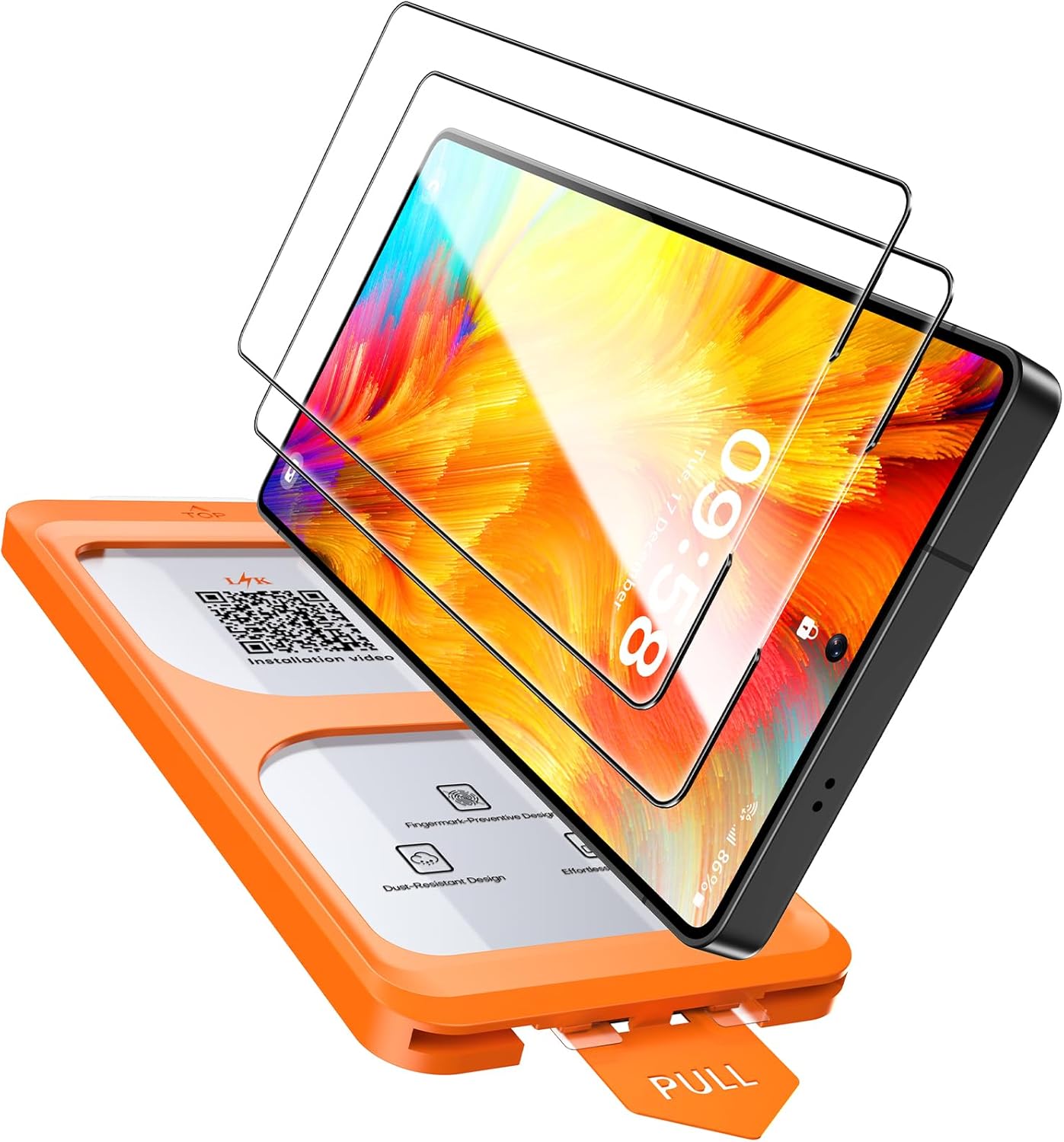 LϟK 2 Pack for Samsung Galaxy S25 Ultra Screen Protector Tempered Glass, [Auto D...