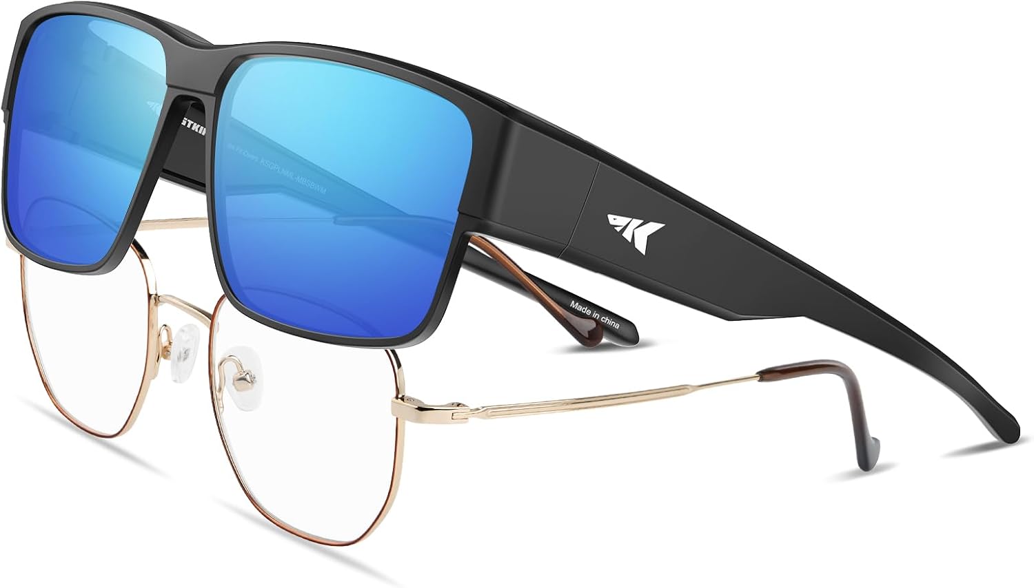 KastKing Molino Fit-Over Polarized Sunglasses,UV400 Protection Ultralight Wrapar...