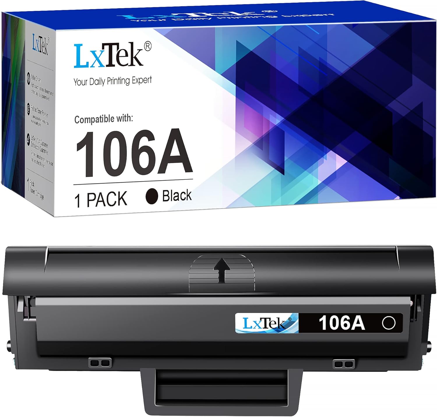 LxTek Compatible Toner Cartridge Replacement for HP 106A W1106A for HP Laser 107...