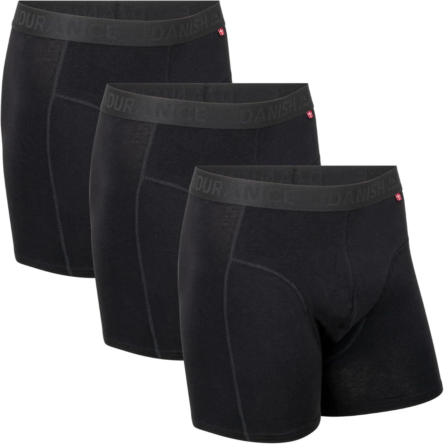 DANISH ENDURANCE Men's Cotton Boxer Shorts, Organic Cotton, Stretch Underwear, C...