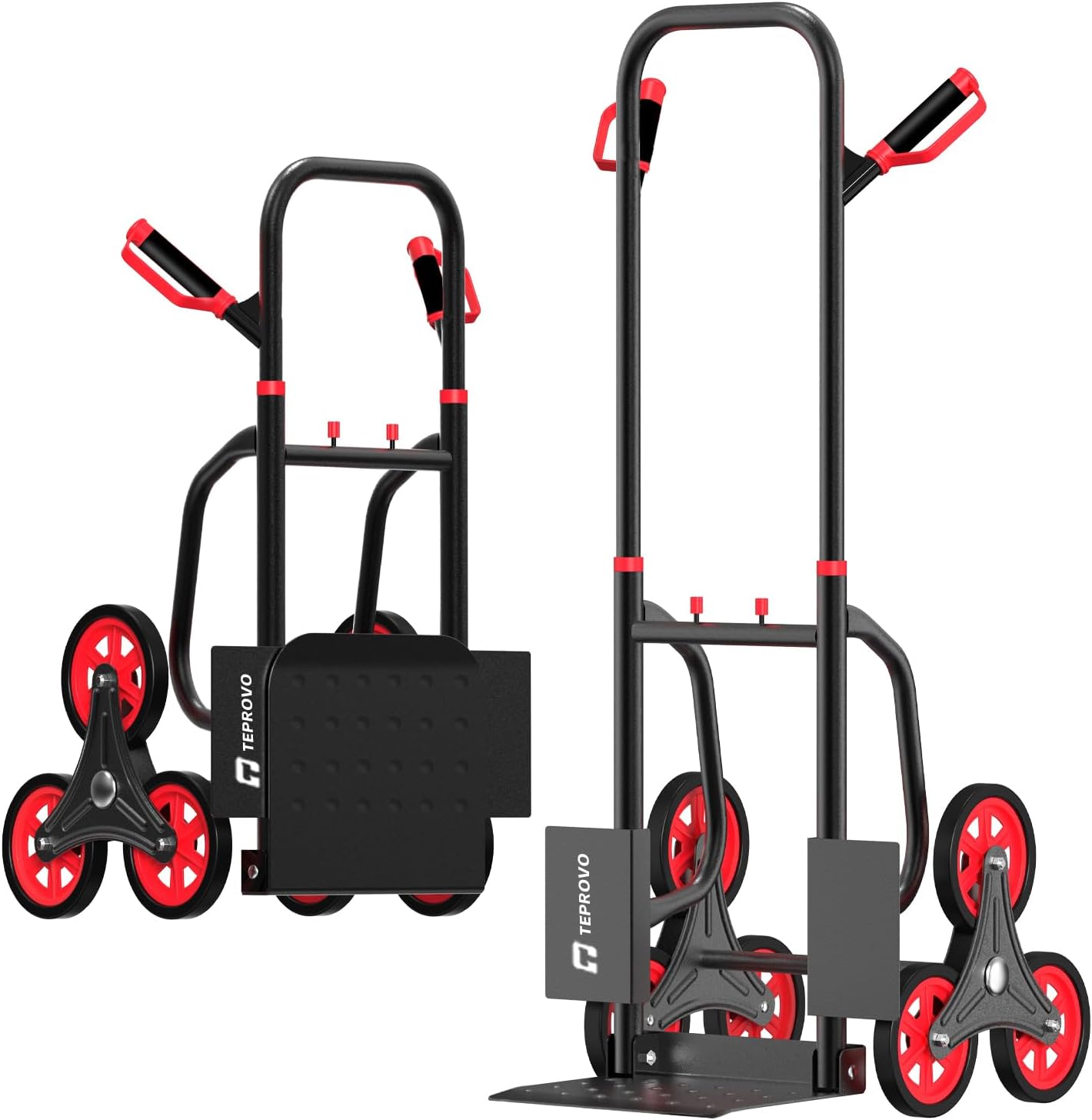 Stair Climbing Hand Truck 440lb，Heavy Duty Dolly Cart for Stairs，Thickened Upg...