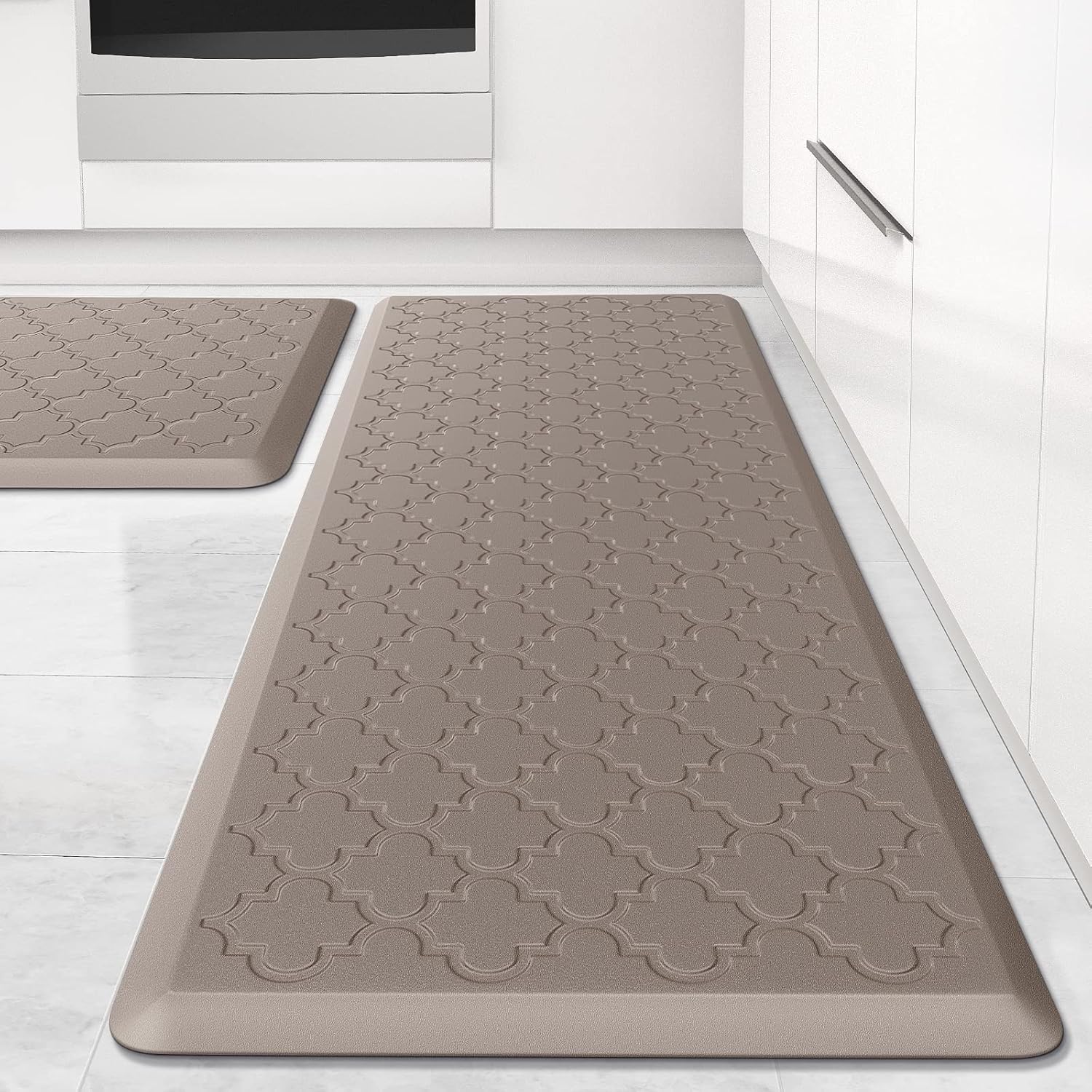 Kitchen Mat [2 PCS] Cushioned Anti-Fatigue Floor Mat, Waterproof Non-Skid Ergono...